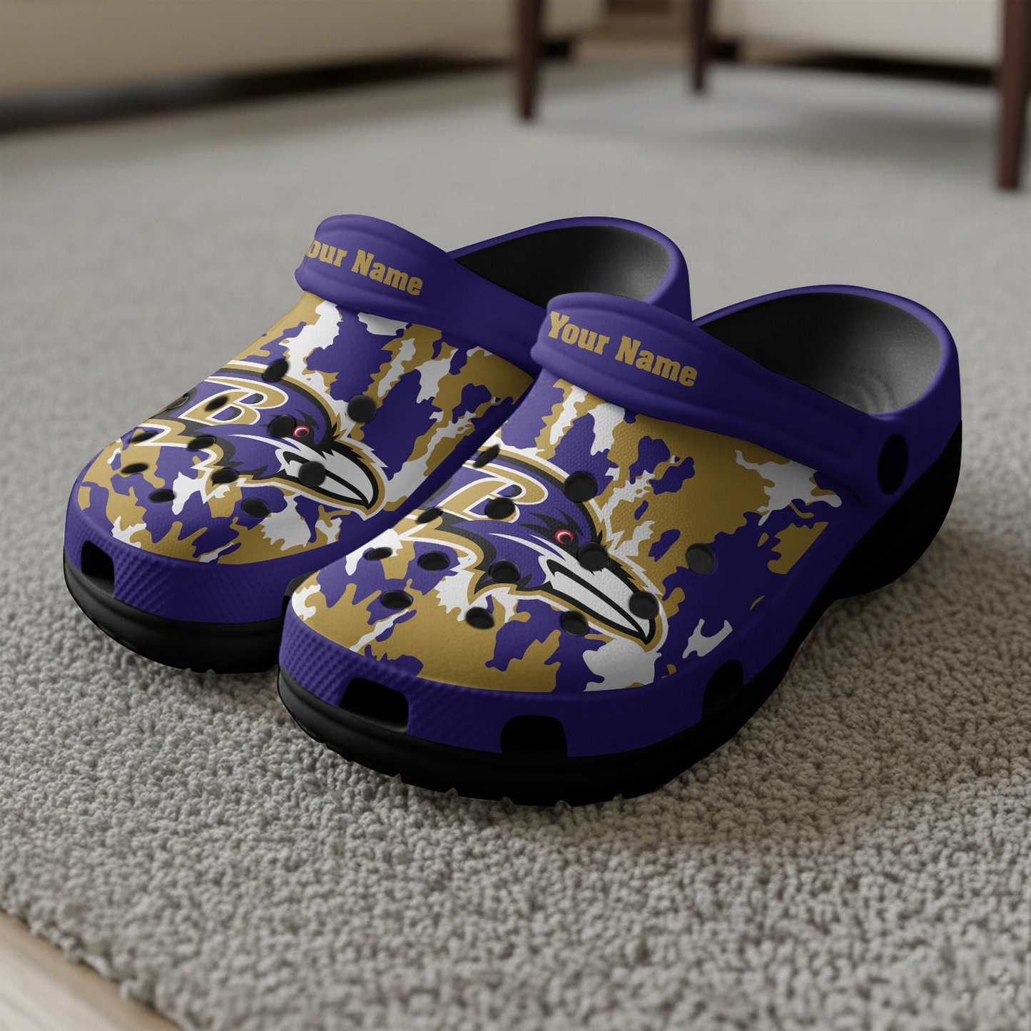 Premium NFL BAL Camo CLogs V1 NMD TTV