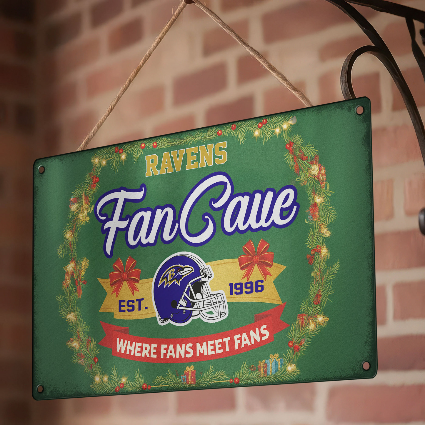 Premium NFL BAL Cave Metal Sign V2 NMD TTV
