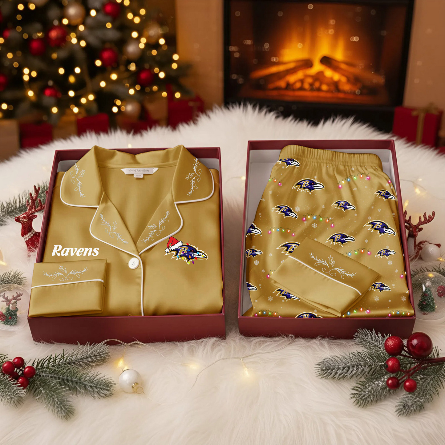 Premium NFL BAL Christmas Pajasma V2 NMD TTV
