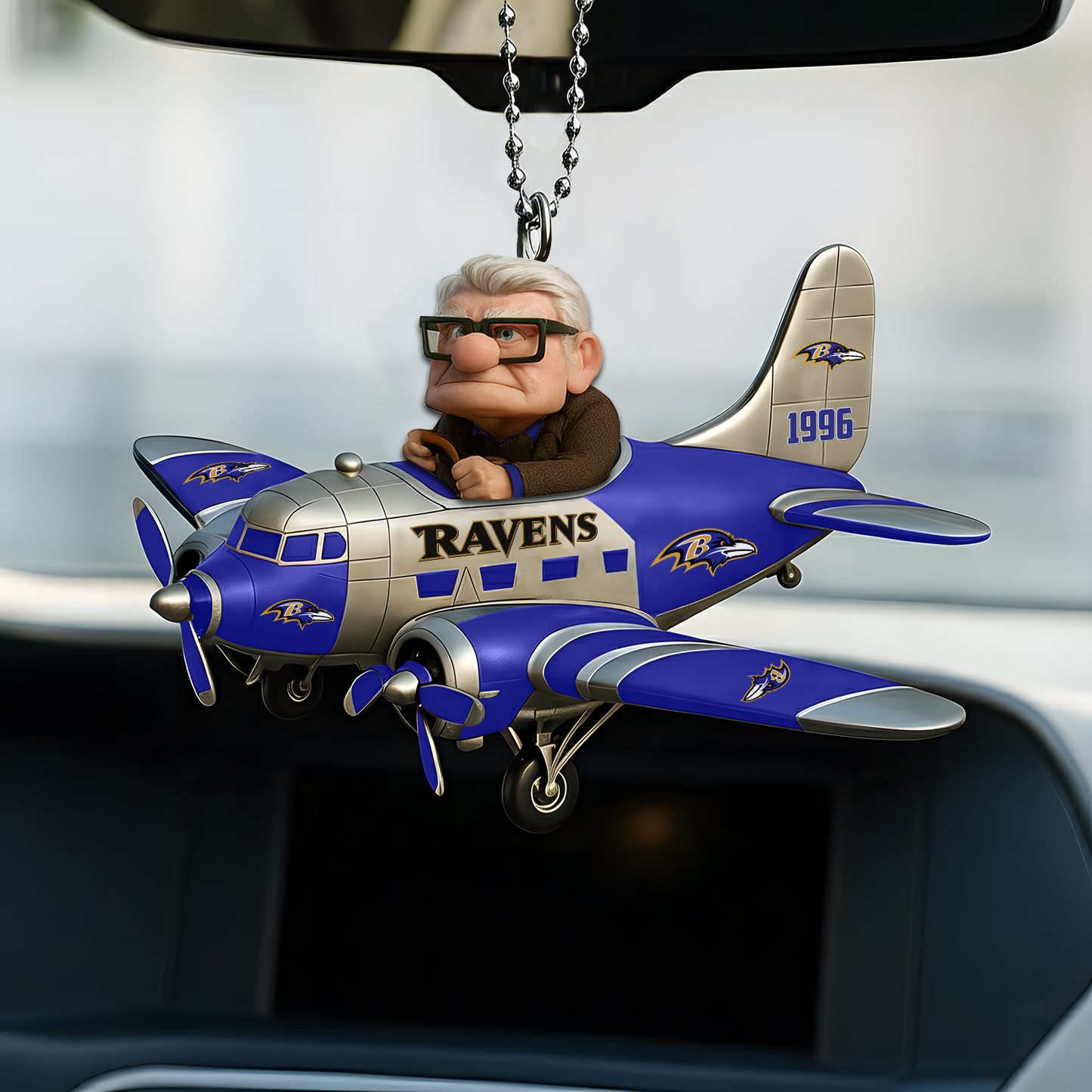 Premium NFL BAL x CARL Car Ornament V1 DATND TANTD