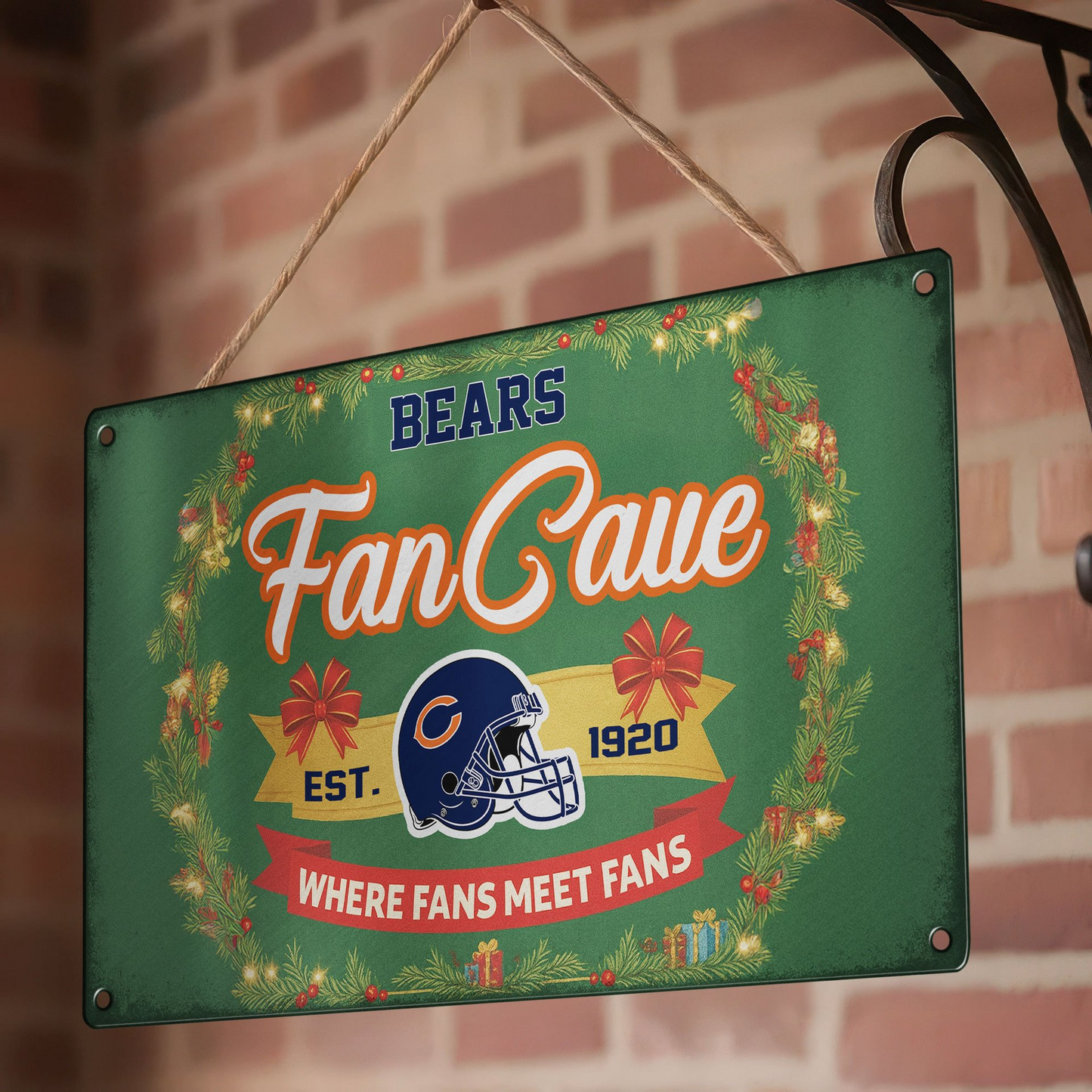 Premium NFL CHI Cave Metal Sign V2 NMD TTV