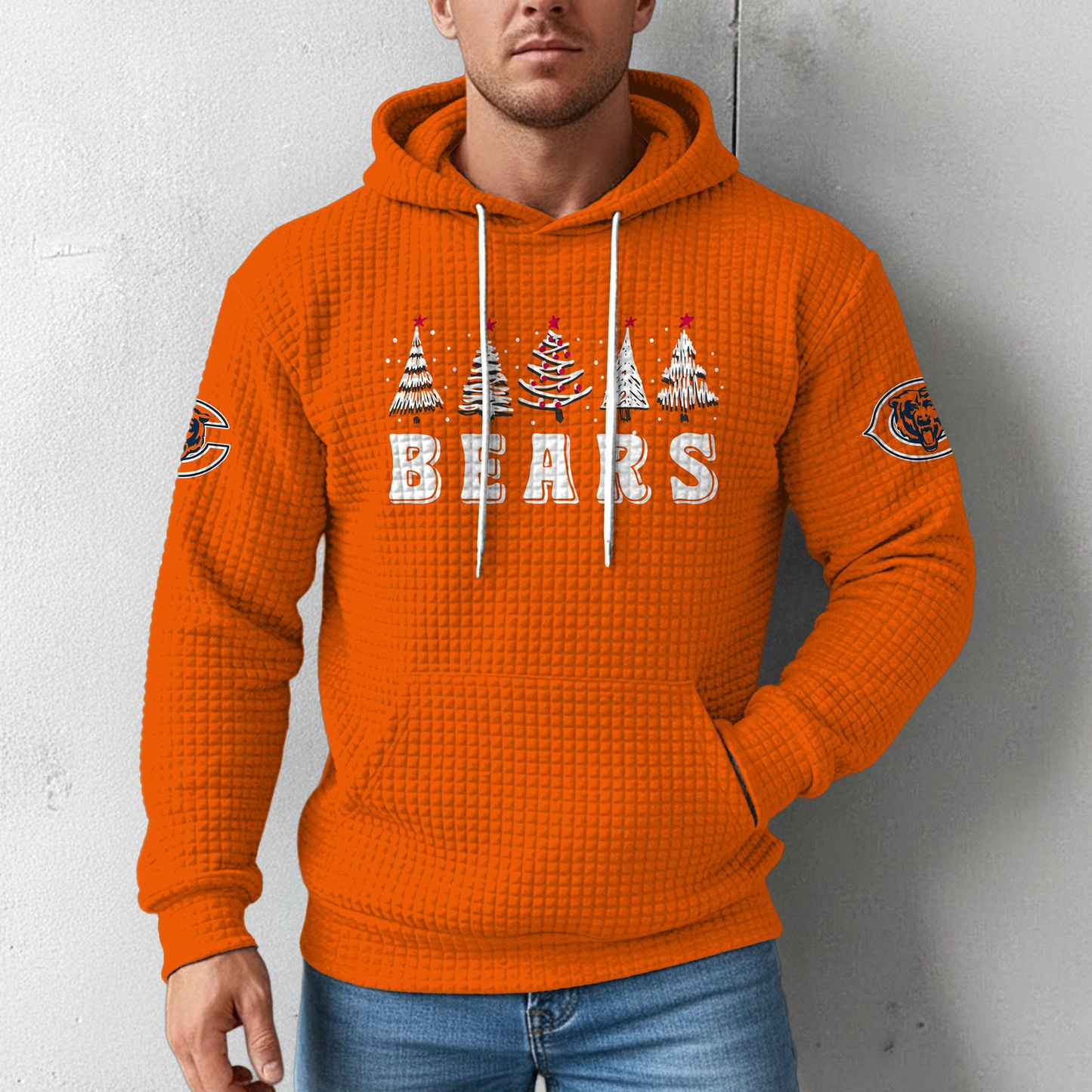 Premium NFL CHI Christmas Waffele Hoodie V1 NMD 261125 TTV