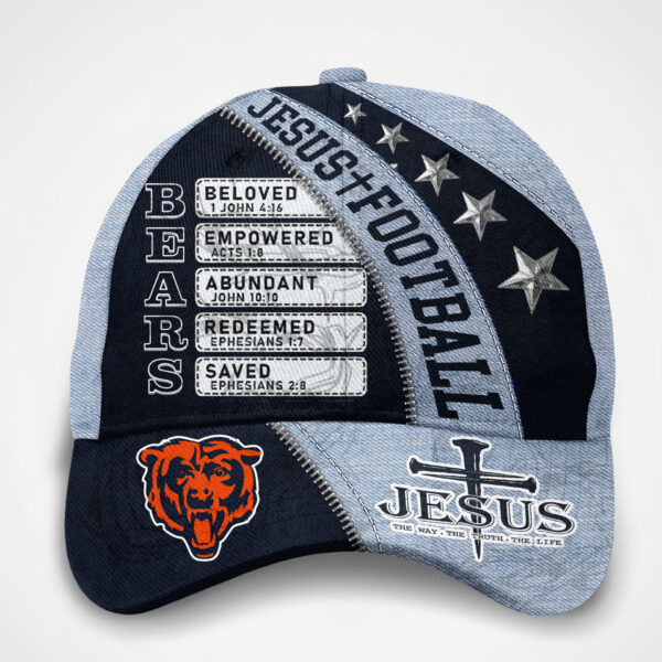 Premium NFL CHI Jesus Football Classic Cap V1 NMD TTV