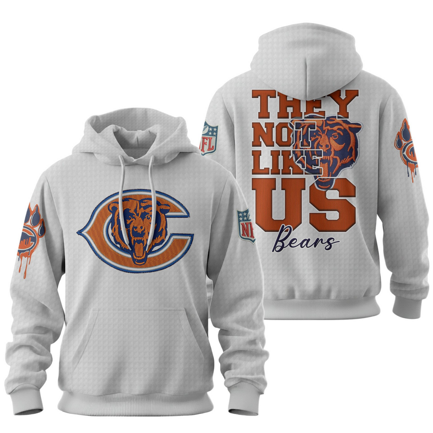Premium NFL CHI They Not Like Us Hoodie V1 NMD25 TTV