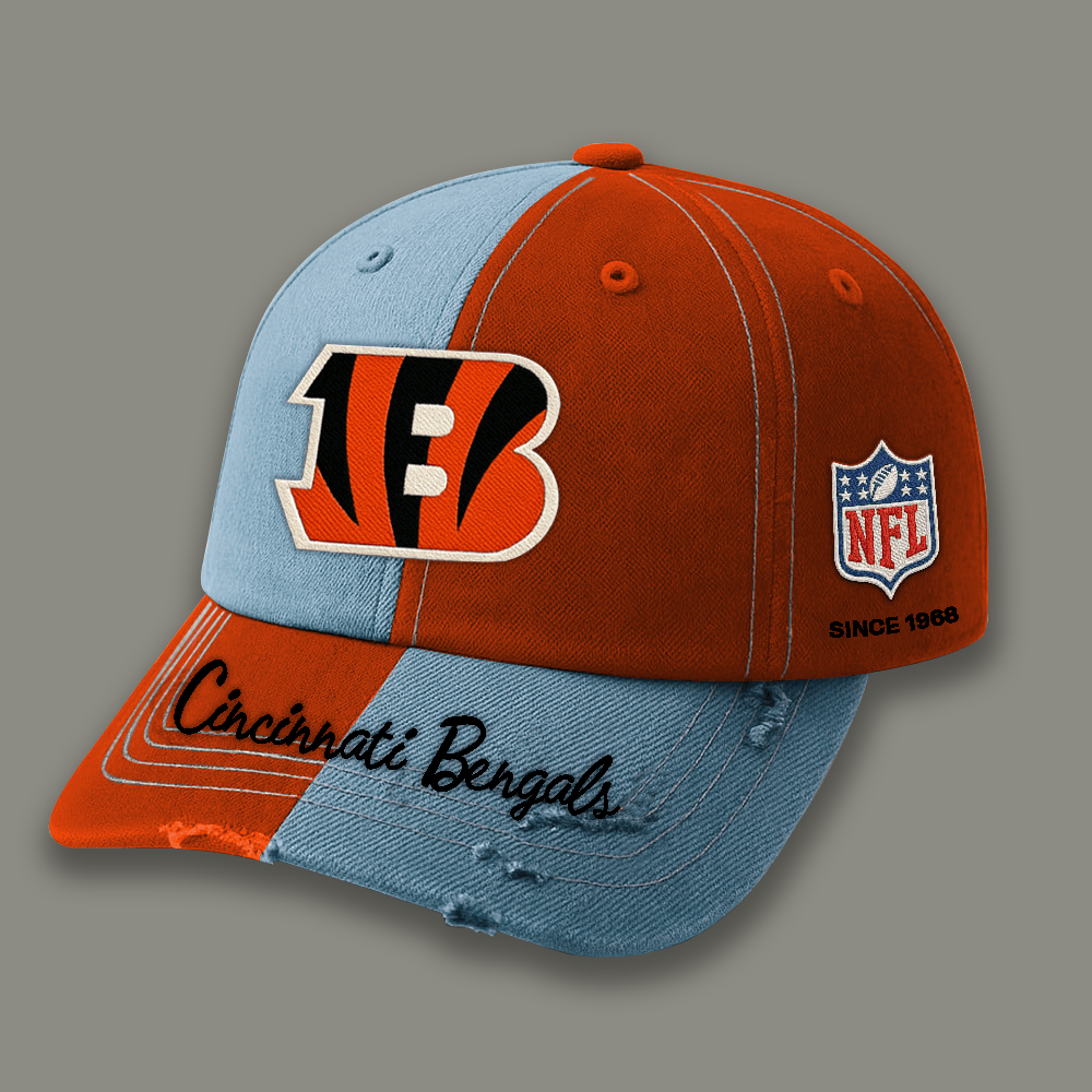Premium NFL CIN Vintage Patchwork Cap V1 NMD TTV