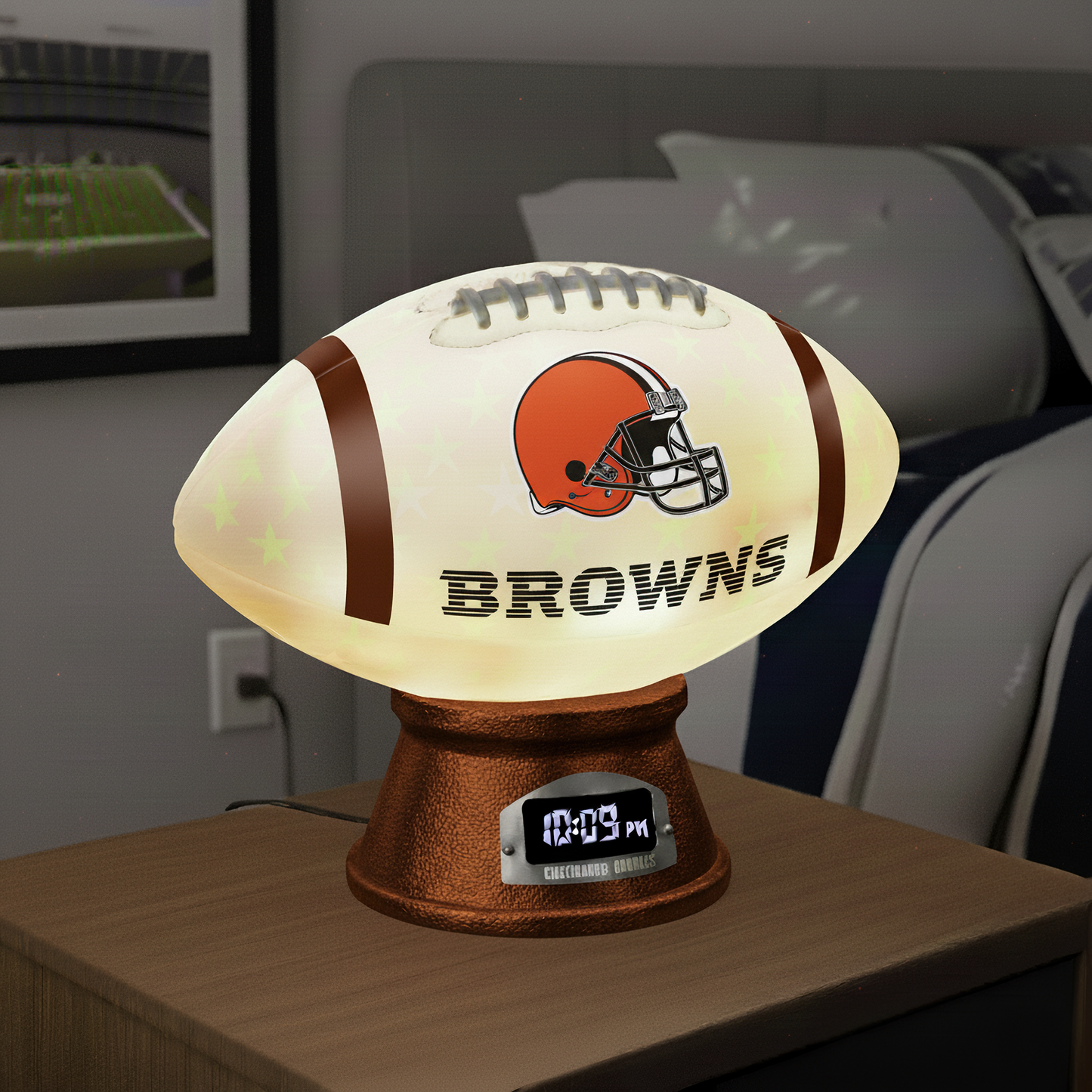 Premium NFL CLE LED Football Night Light V1 NMD TTV