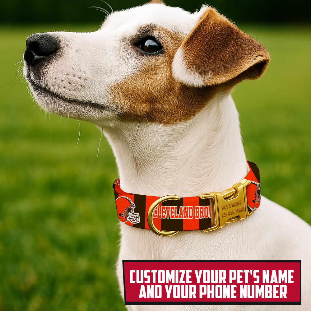 Premium NFL CLE Pet Collar V1 NMD TTV