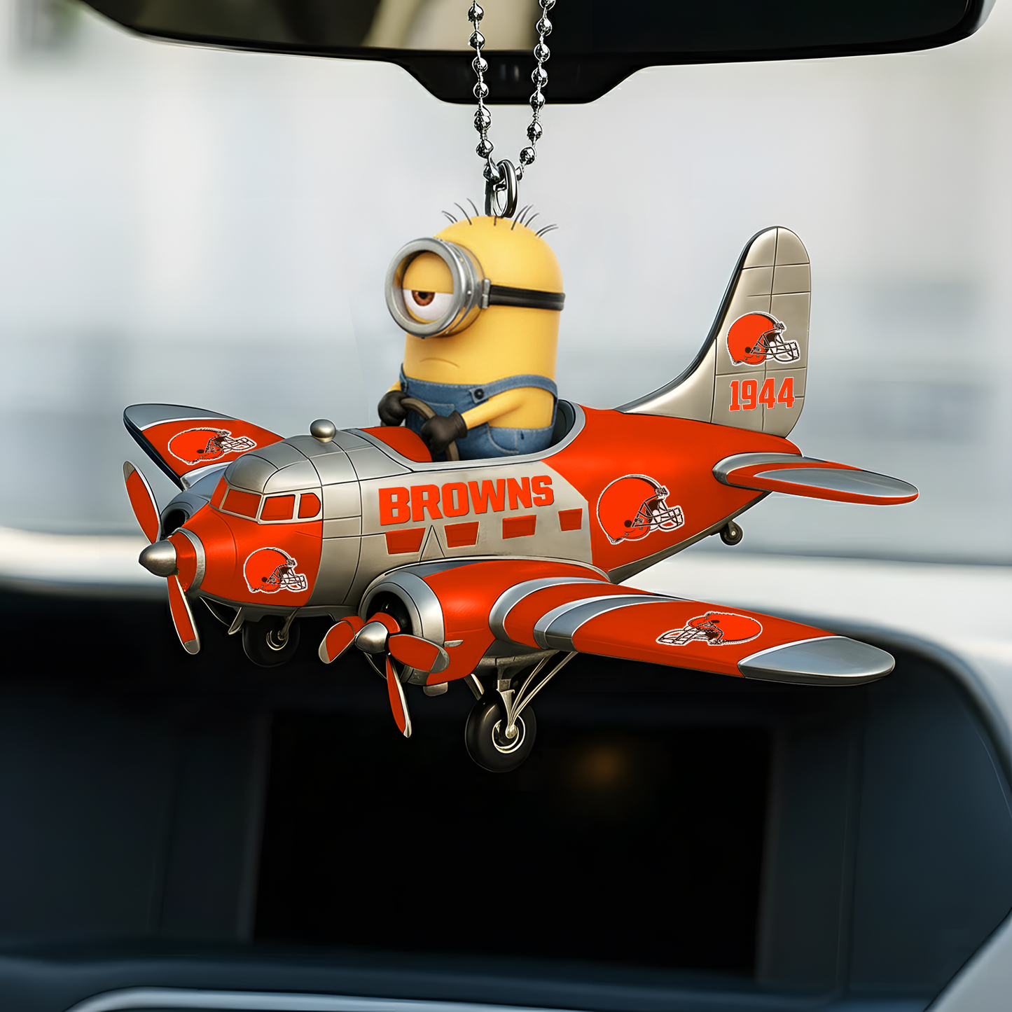Premium NFL CLE x MINI Car Ornament V1 DATND TANTD