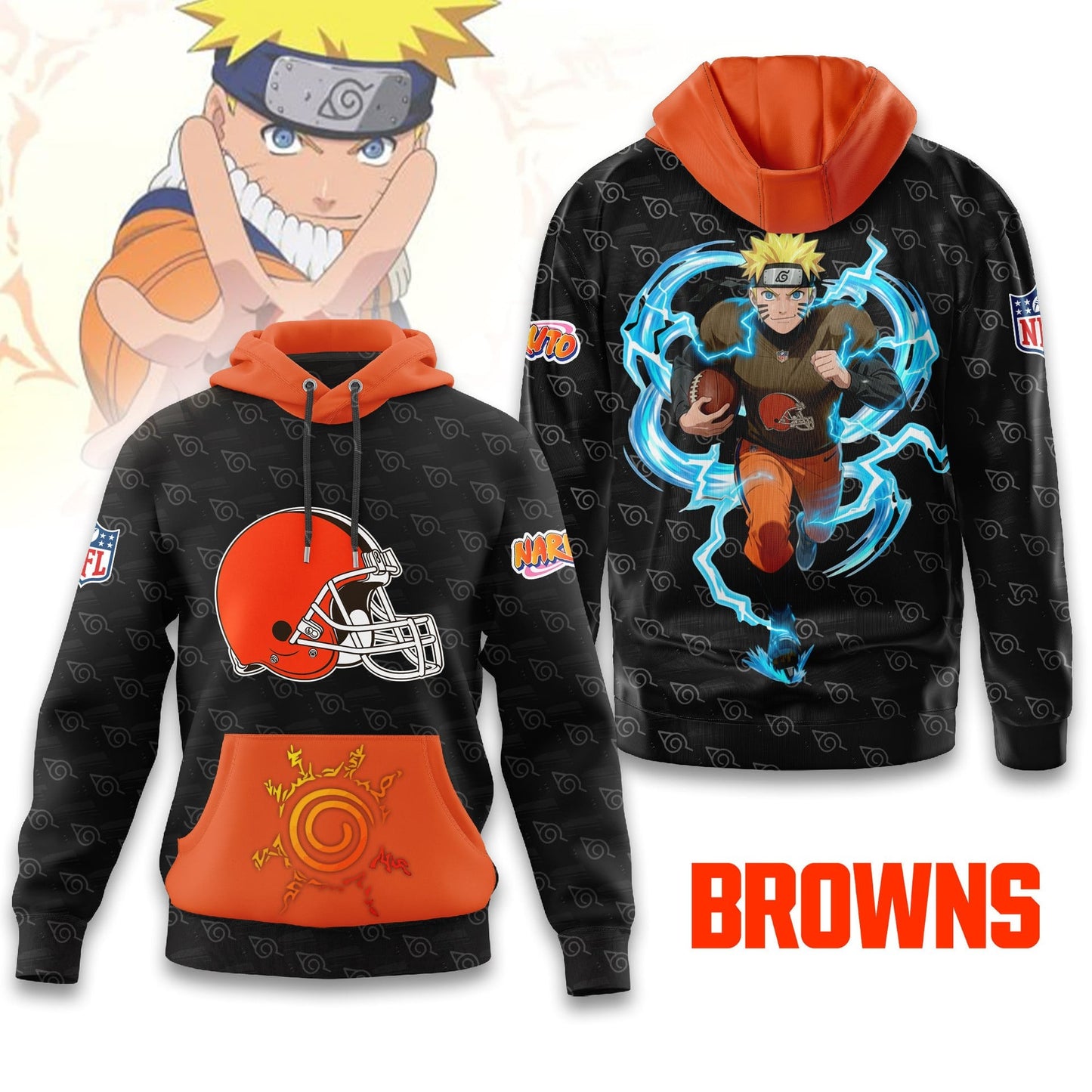 Premium NFL CLE x NAR Hoodie V1 NMD NHM