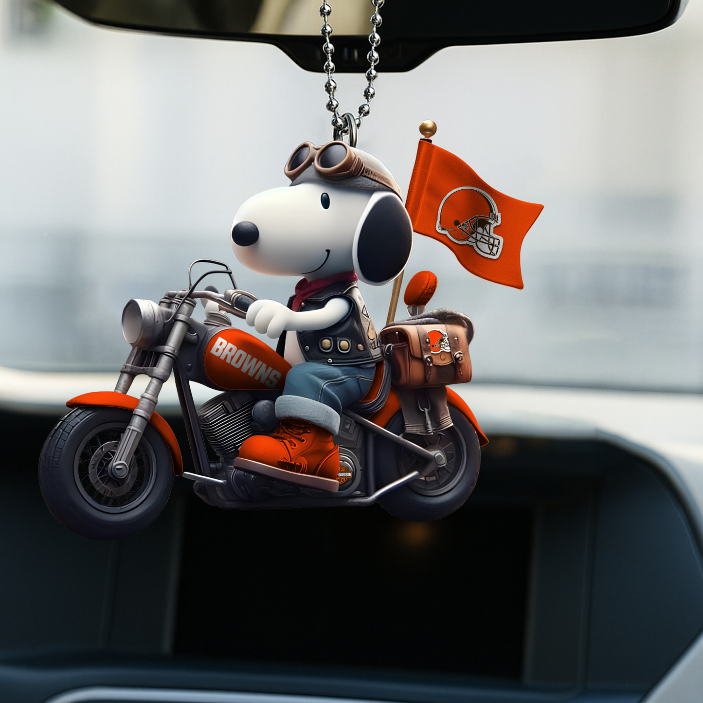 Premium NFL CLE x SNP Car Ornament DATND TANTD