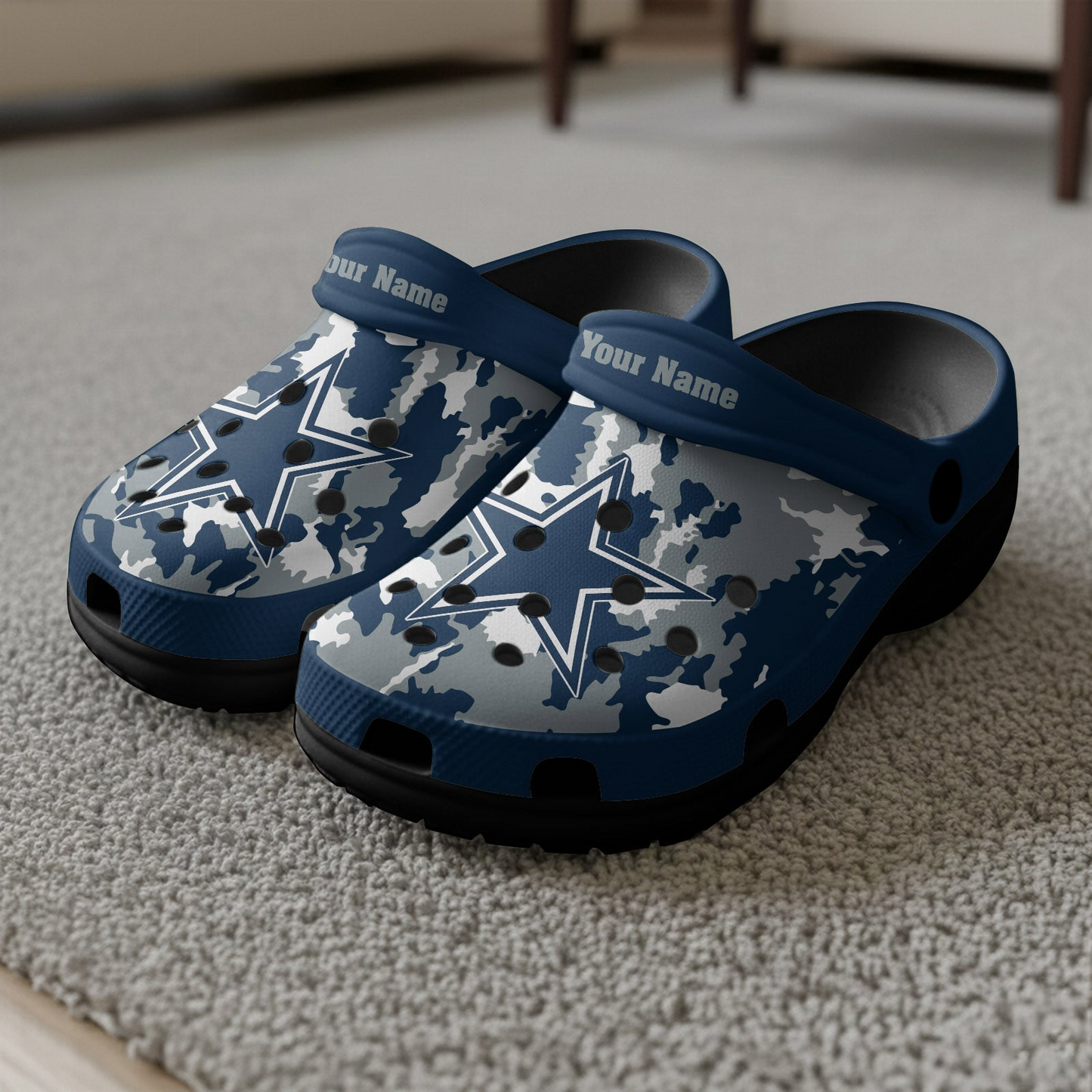 Premium NFL DAL Camo CLogs V1 NMD TTV