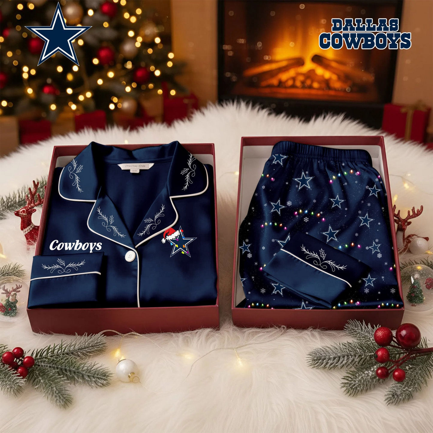 Premium NFL DAL Christmas Pajasma V2 NMD TTV