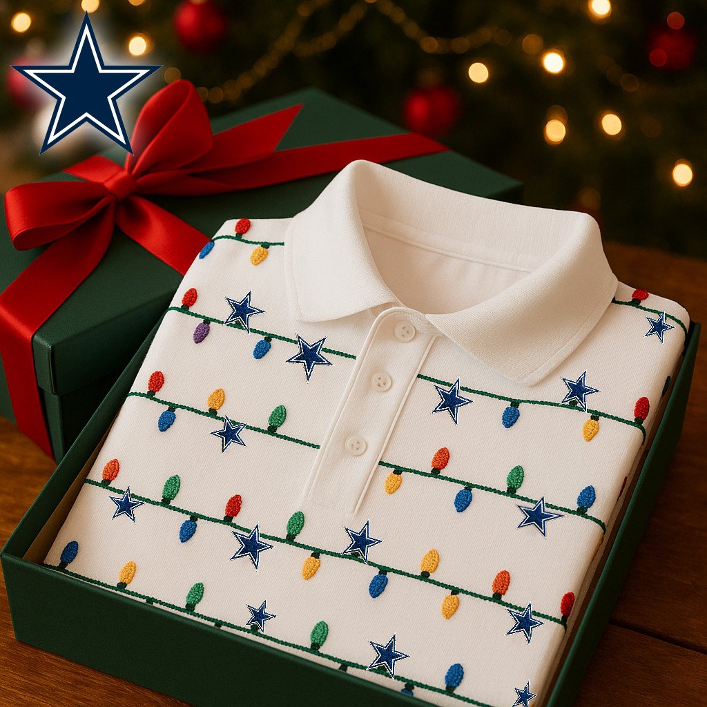 Premium NFL DAL Christmas Polo Shirt V2 NMD NHM