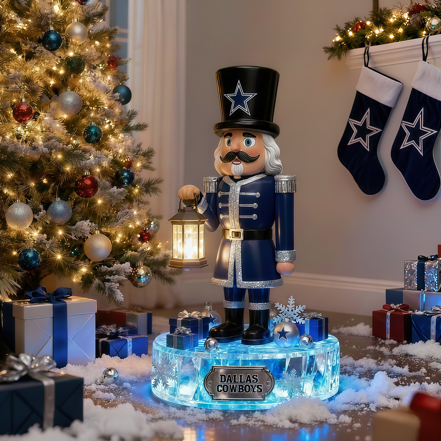Premium NFL DAL LED Nutcracker Holiday Decor V1 NMD 261125 TTV