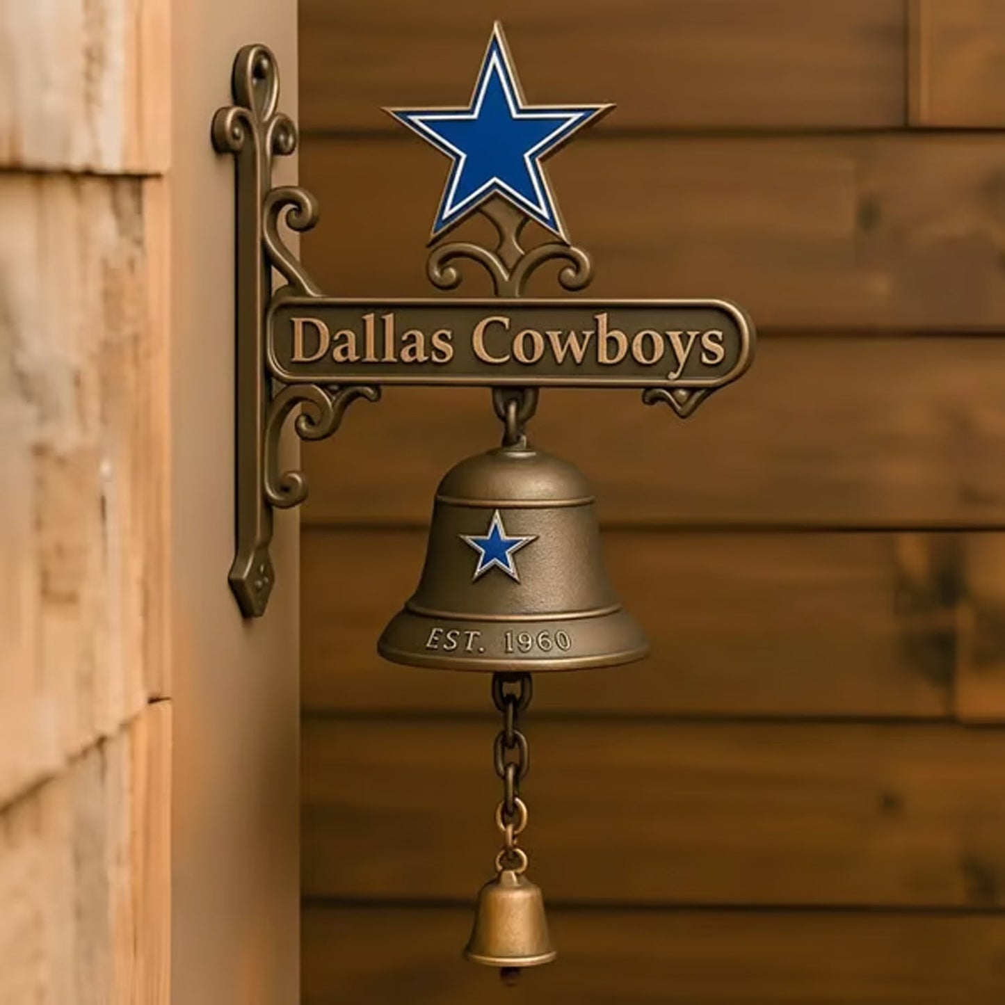 Premium NFL DAL Retro Wall-Mounted Metal Doorbell V1 NMD NHM