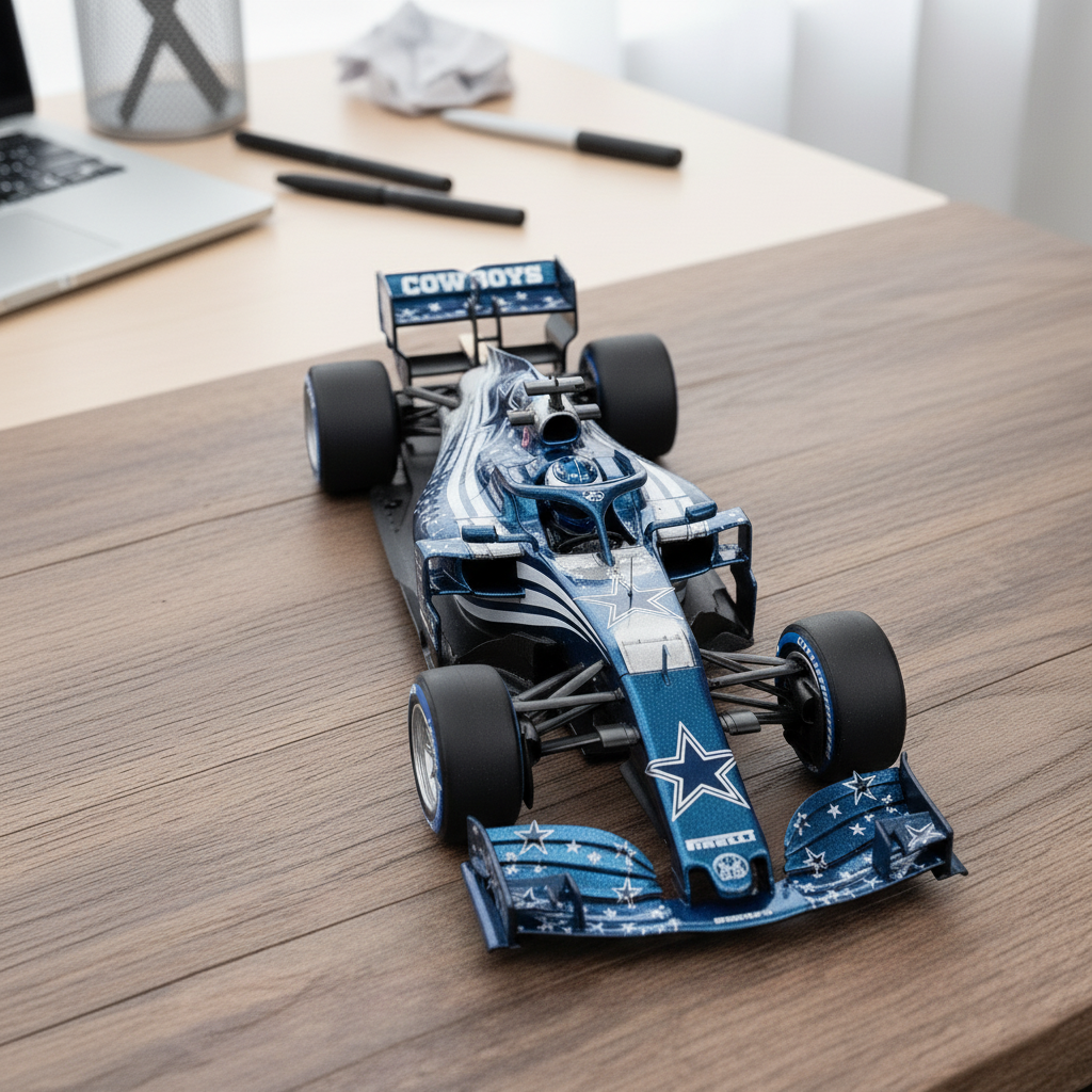 Premium NFL DAL x F1 Racing Car Collectible Model V1 NMD TTV
