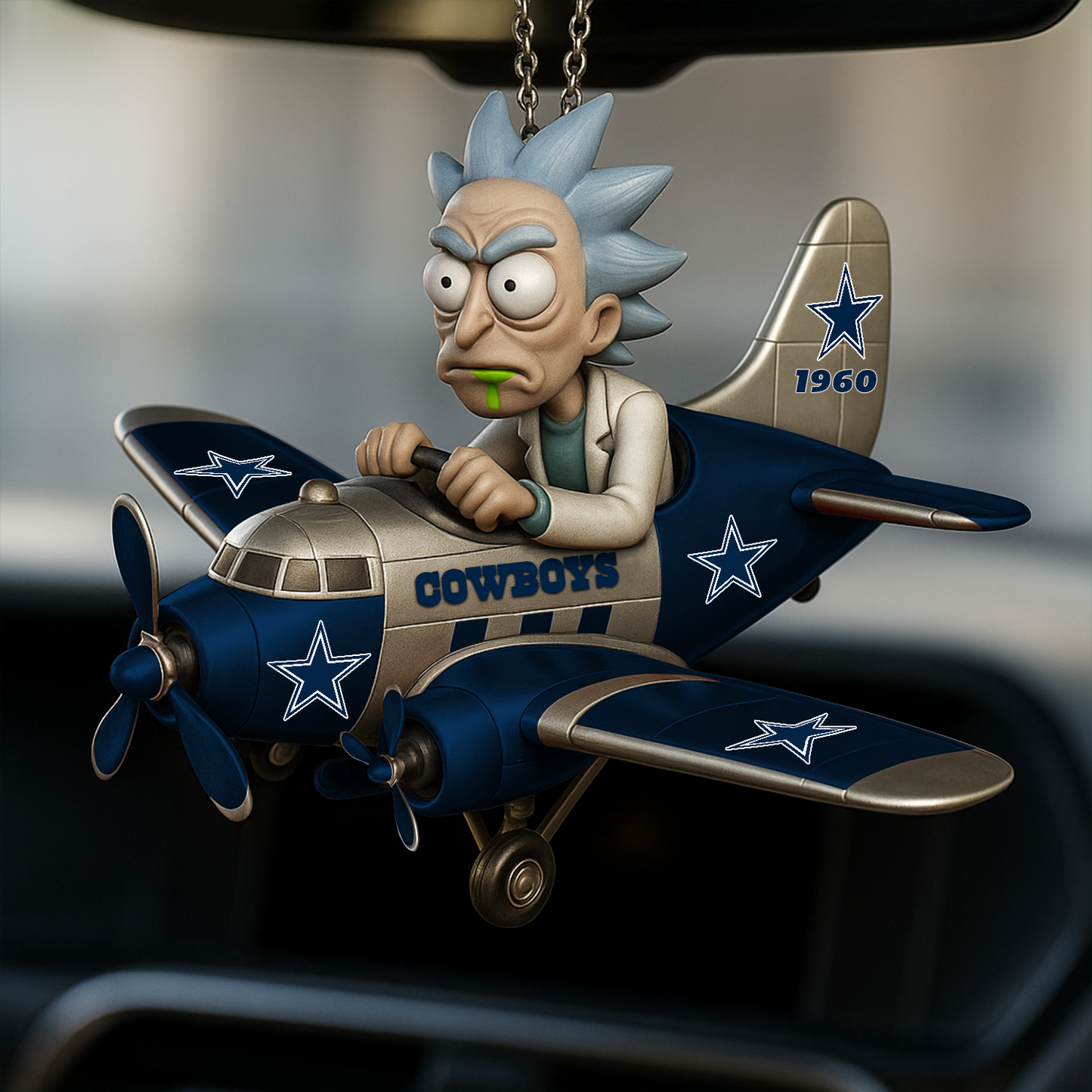 Premium NFL DAL x RIC Car Ornament V1 DATND TANTD