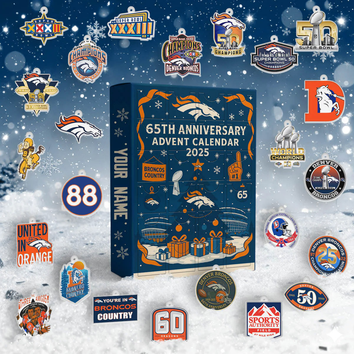Premium NFL DEN Advent Calendar 2025 V1 NMD NHM