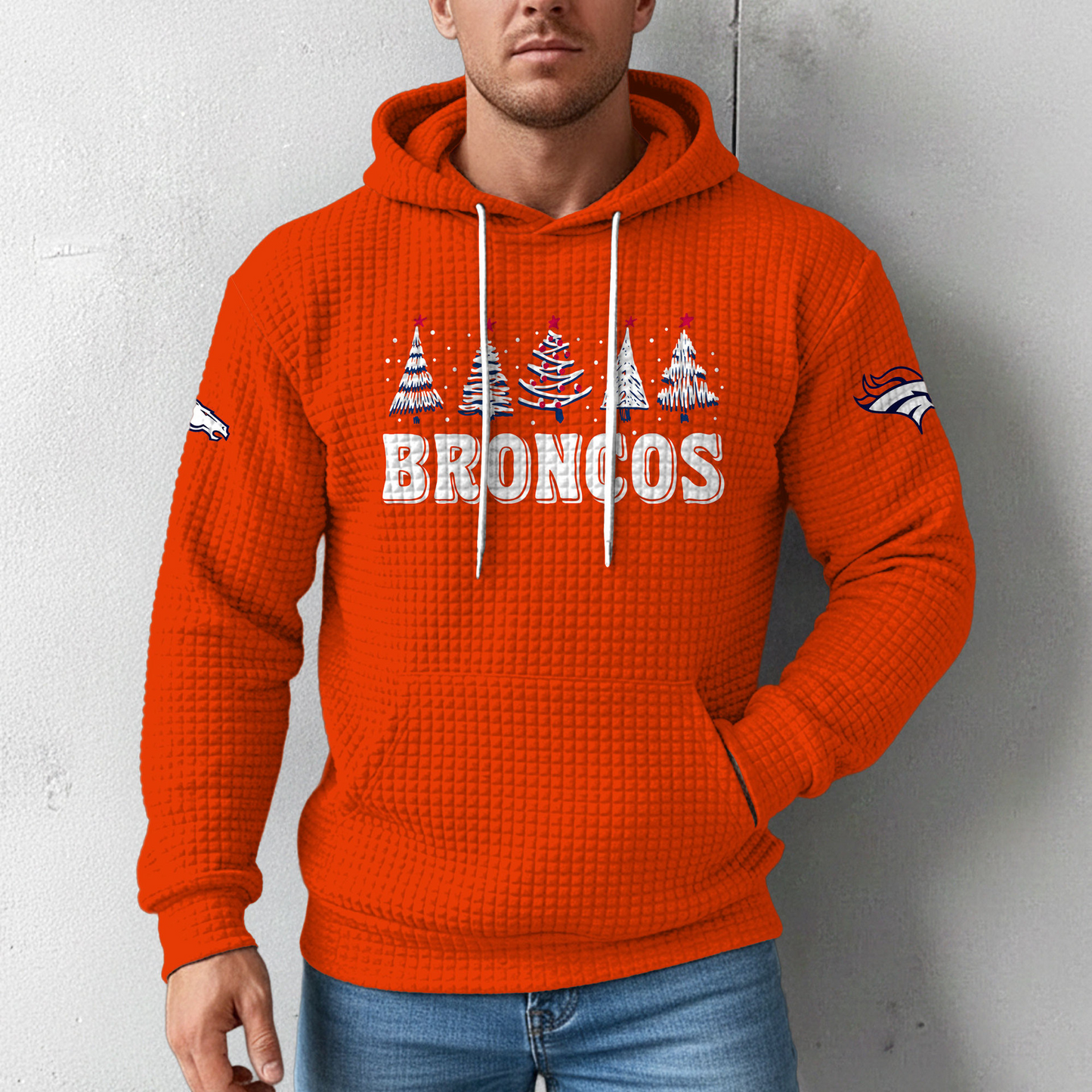 Premium NFL DEN Christmas Waffele Hoodie V1 NMD 261125 TTV