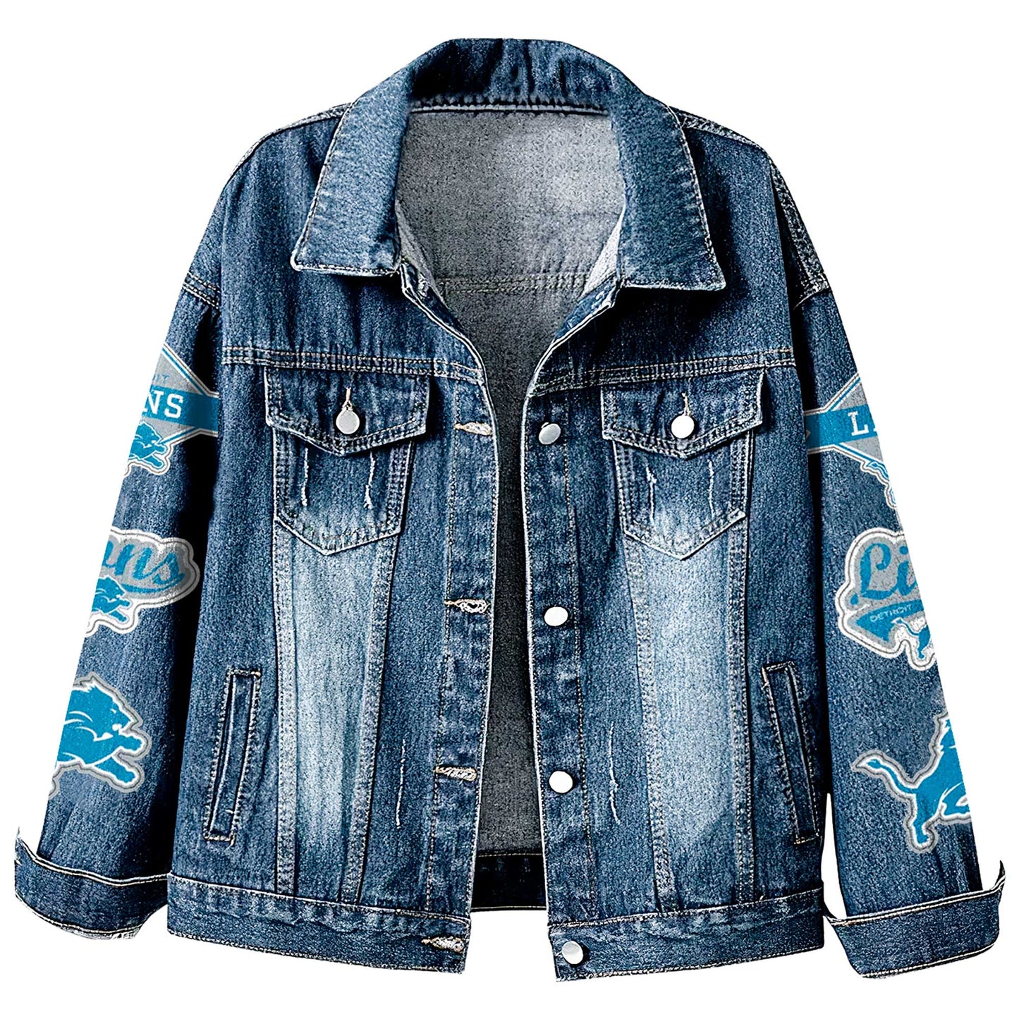 Premium NFL DET Denim Jacket V1 NMD NHM