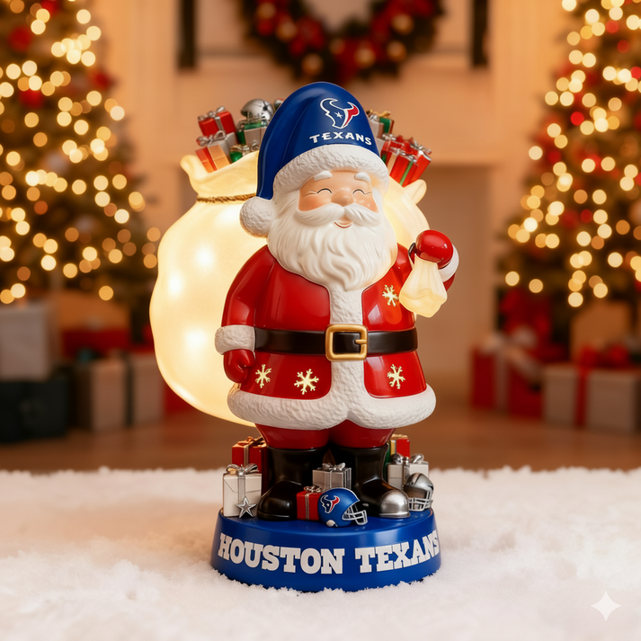Premium NFL HOU Santa Claus Led Figure V1 NMD TTV