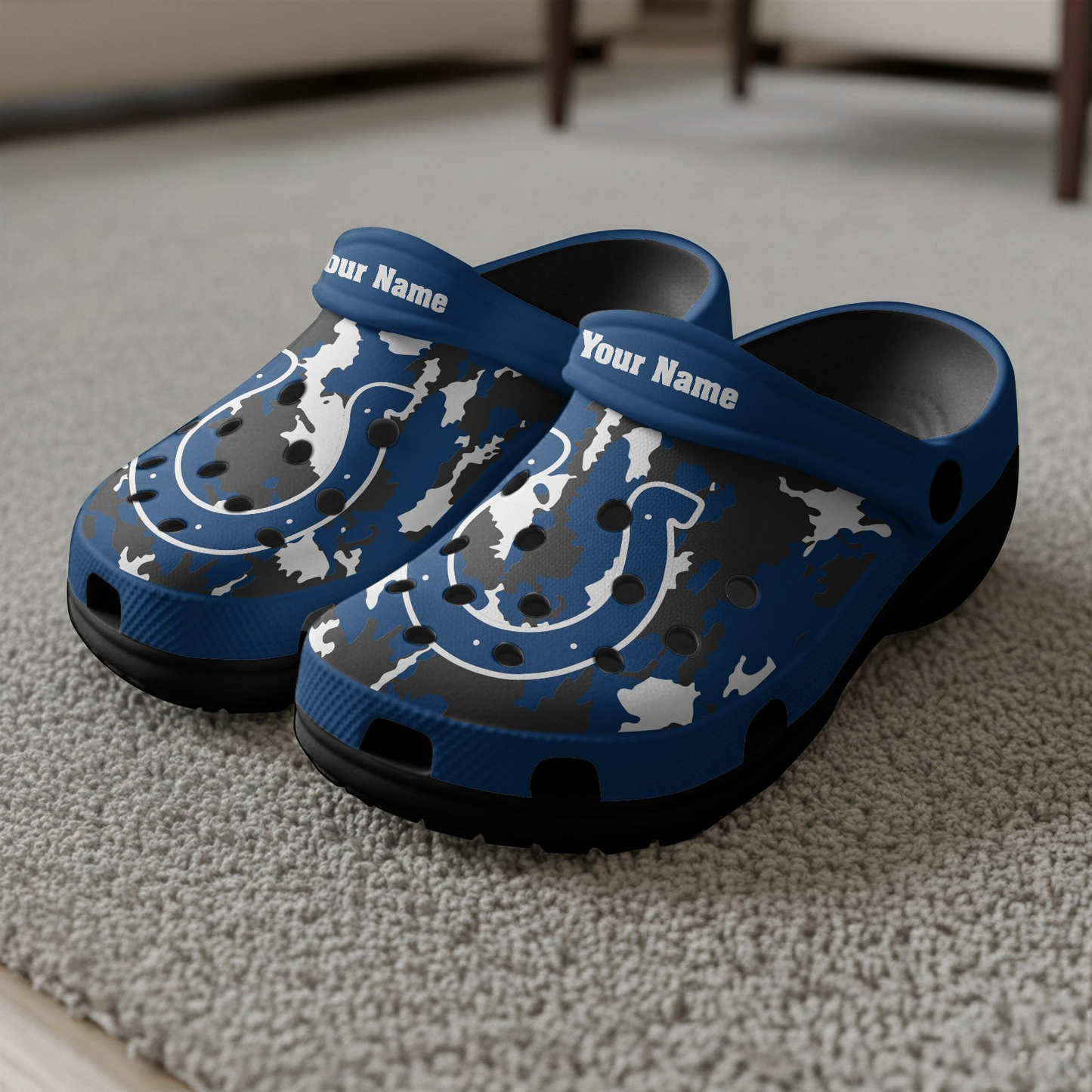 Premium NFL IND Camo CLogs V1 NMD TTV