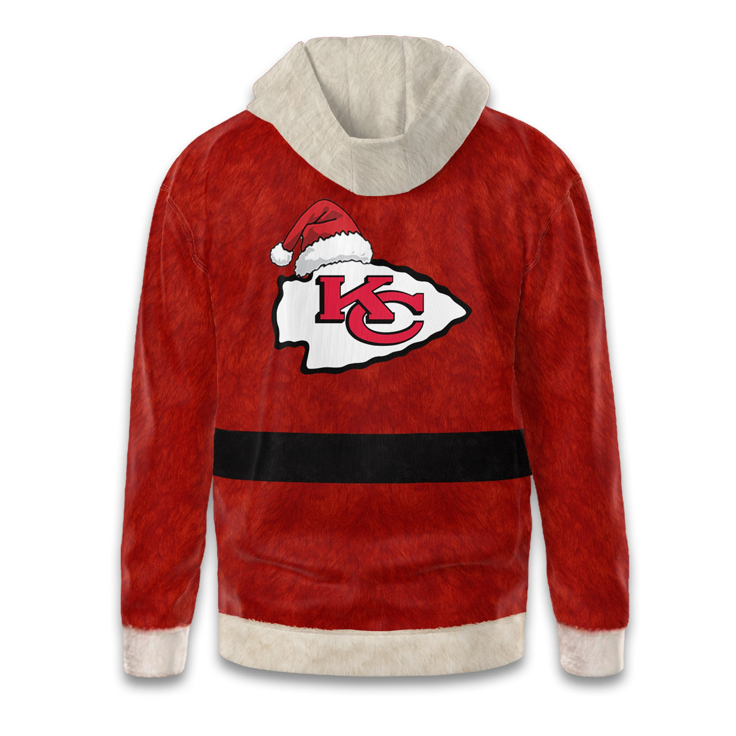 Premium NFL KC Santa Claus Hoodie V1 NMD TTV
