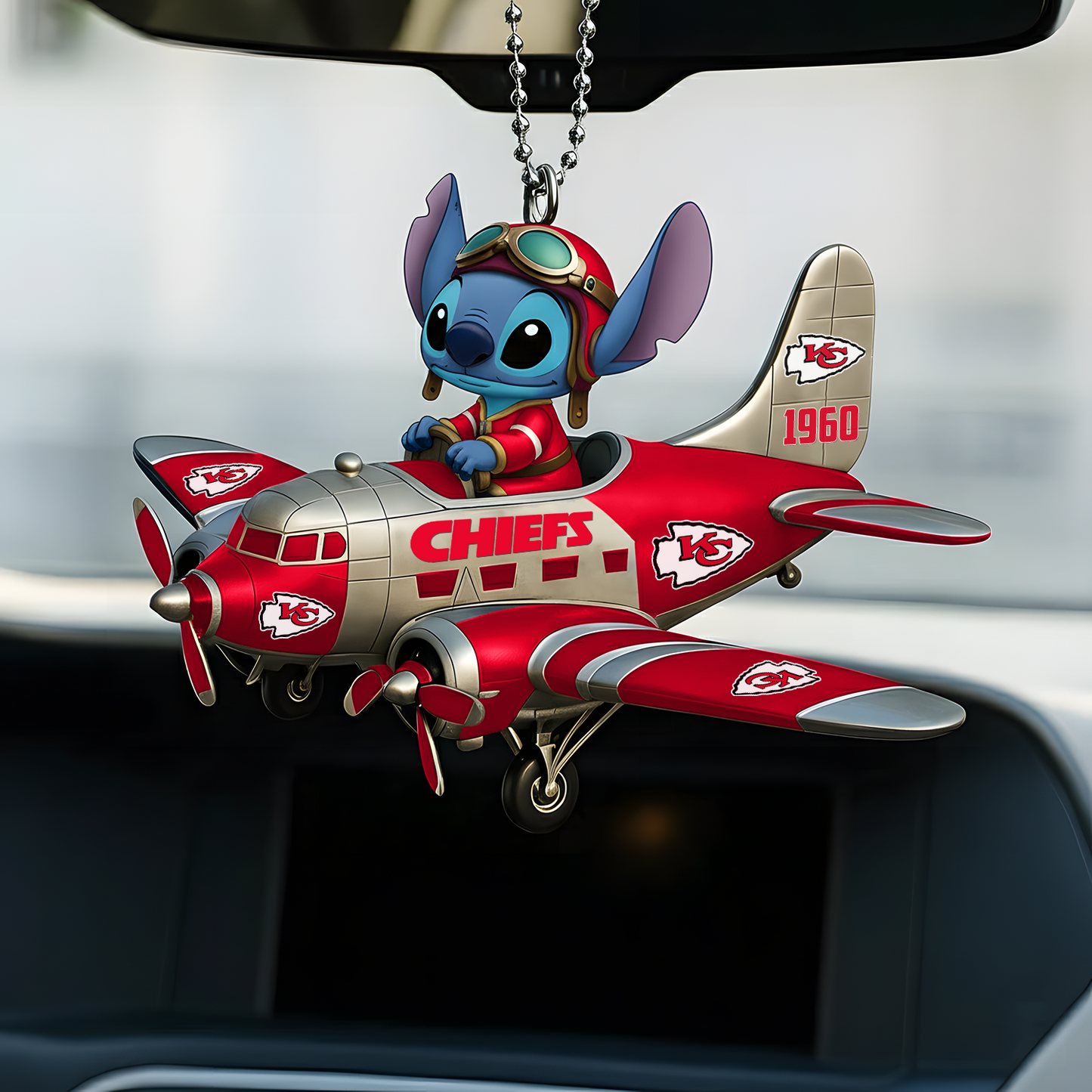 Premium NFL KC x ST Car Ornament V1 DatND DVT