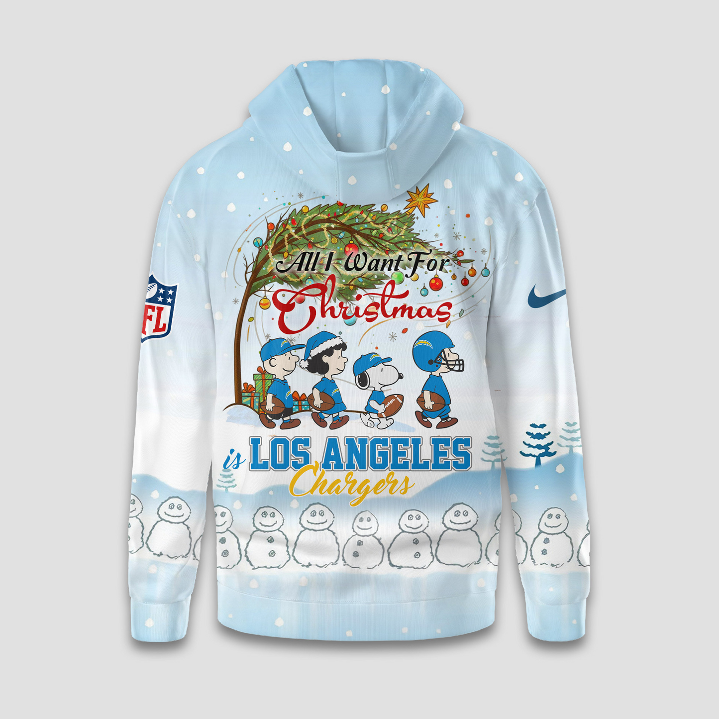 Premium NFL LAC x Peanuts Snow Day Hoodie V3 NMD TTV