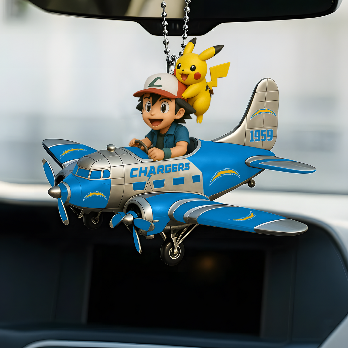 Premium NFL LAC x POK Car Ornament V1 DATND TANTD