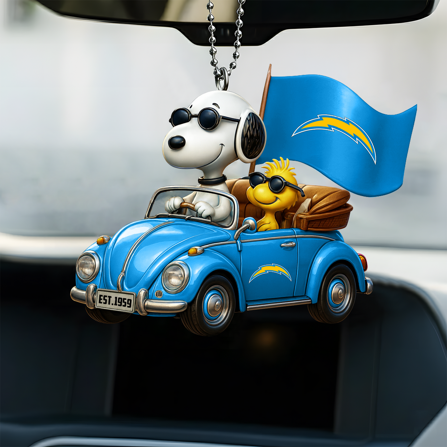 Premium NFL LAC x SNP Car Ornament DatND DVT