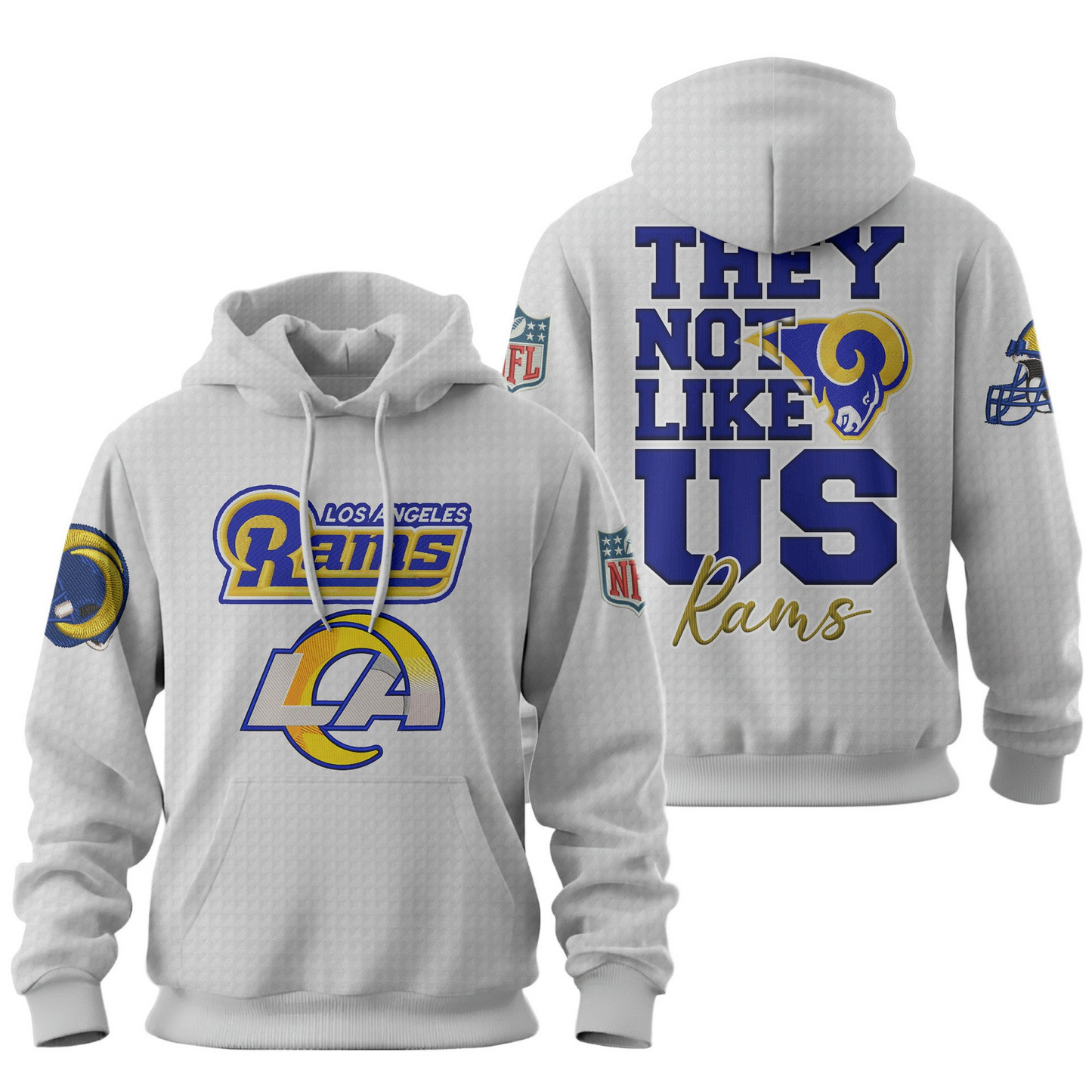 Premium NFL LAR They Not Like Us Hoodie V1 NMD25 TTV
