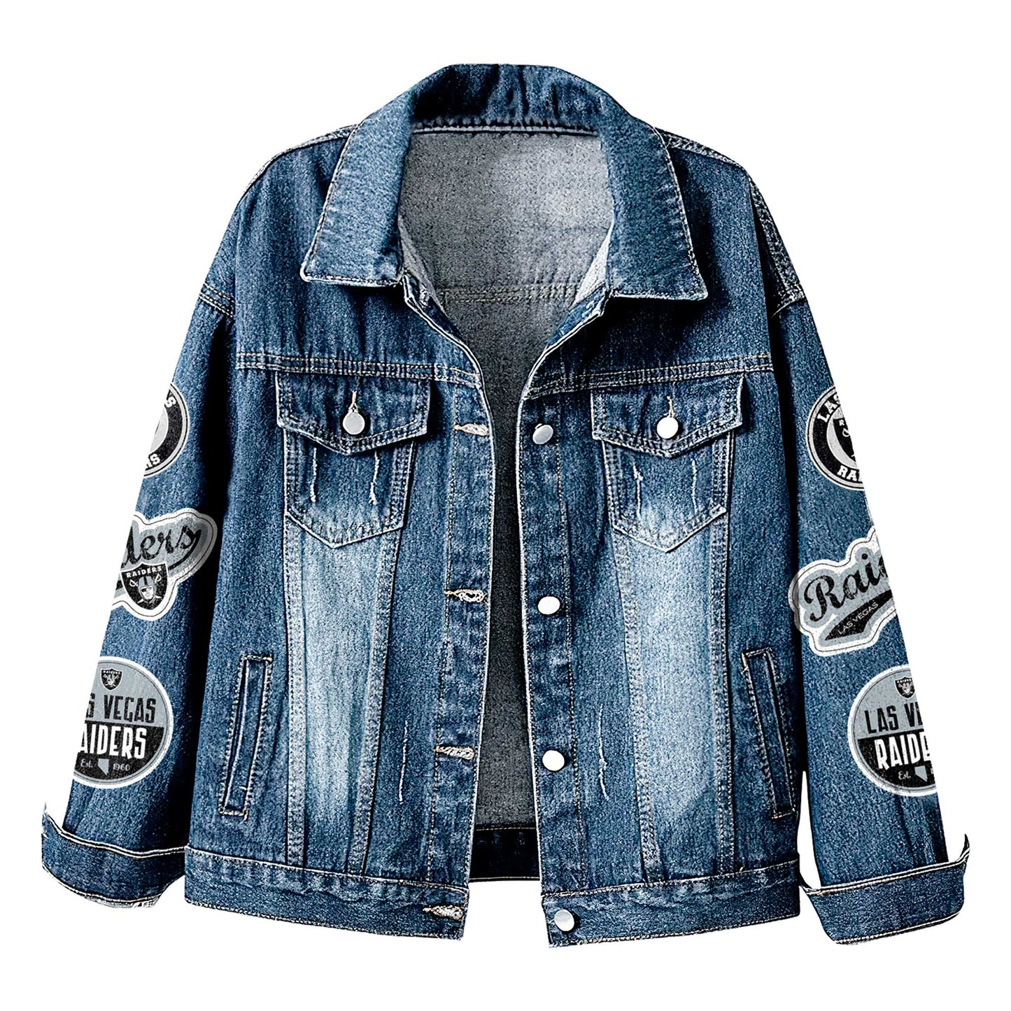 Premium NFL LV Denim Jacket V1 NMD NHM
