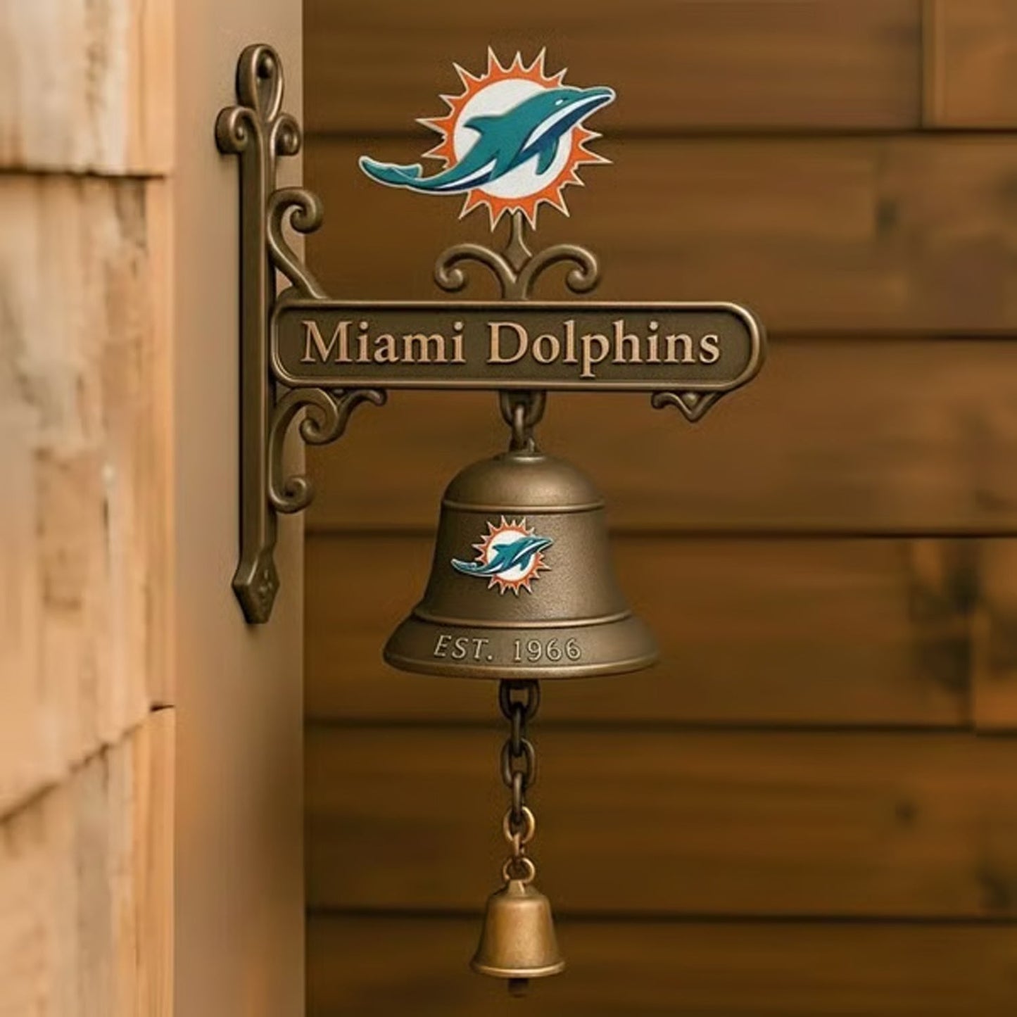 Premium NFL MIA Retro Wall-Mounted Metal Doorbell V1 NMD NHM