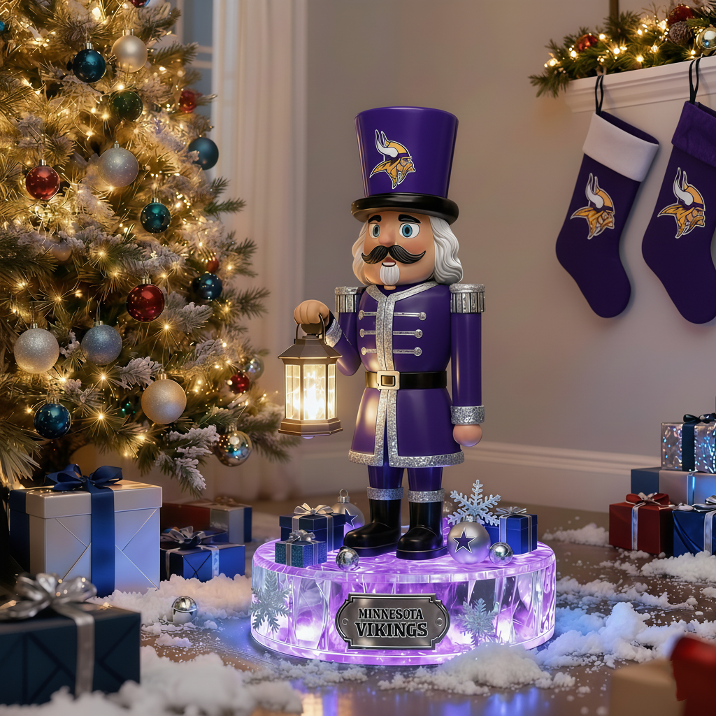 Premium NFL MIN LED Nutcracker Holiday Decor V1 NMD 261125 TTV