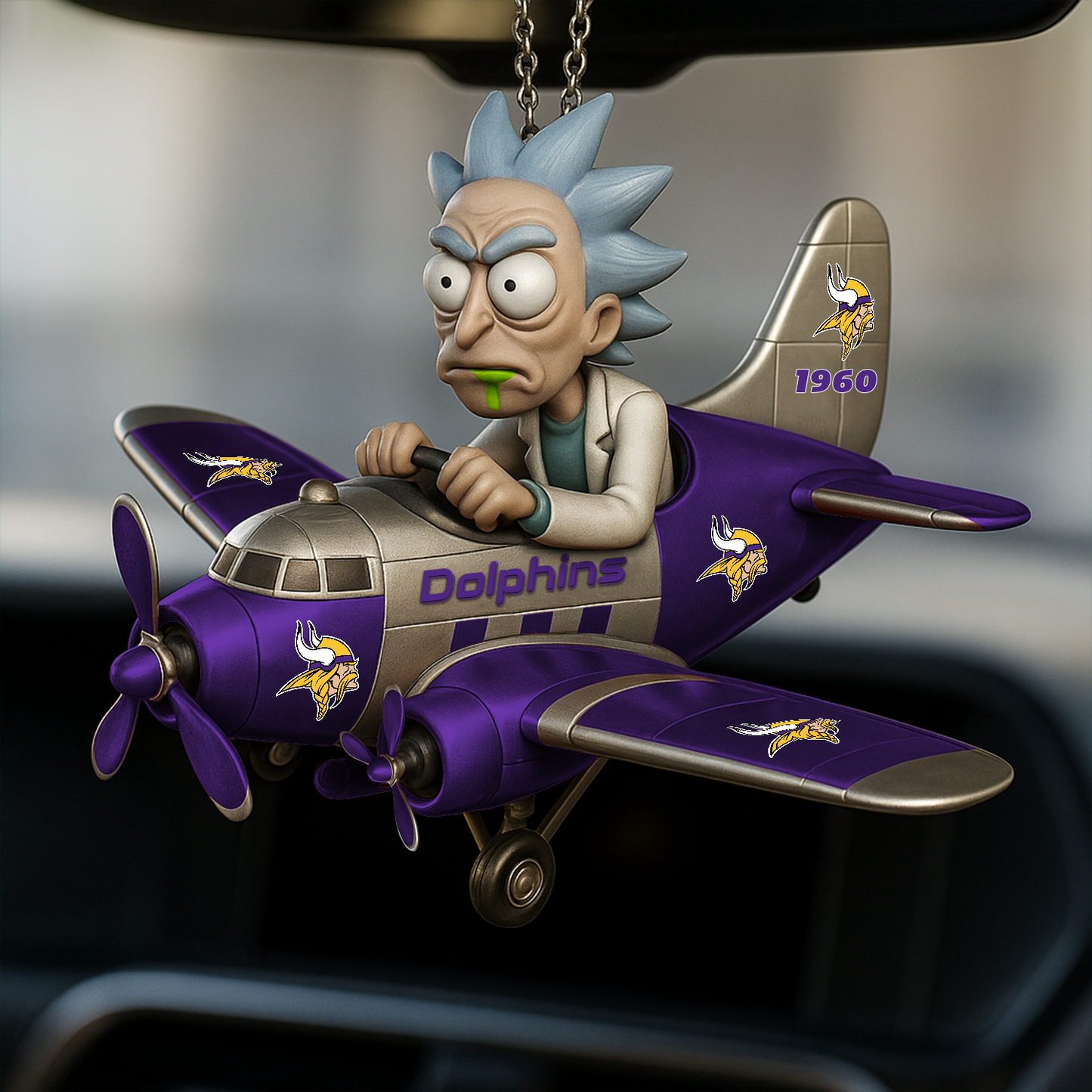 Premium NFL MIN x RIC Car Ornament V1 DATND TANTD