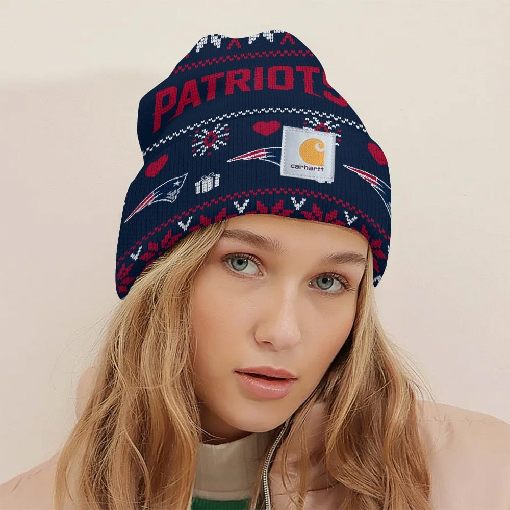 Premium NFL NE x CH Chrismas Workwear Beanie V1 NMD TTV