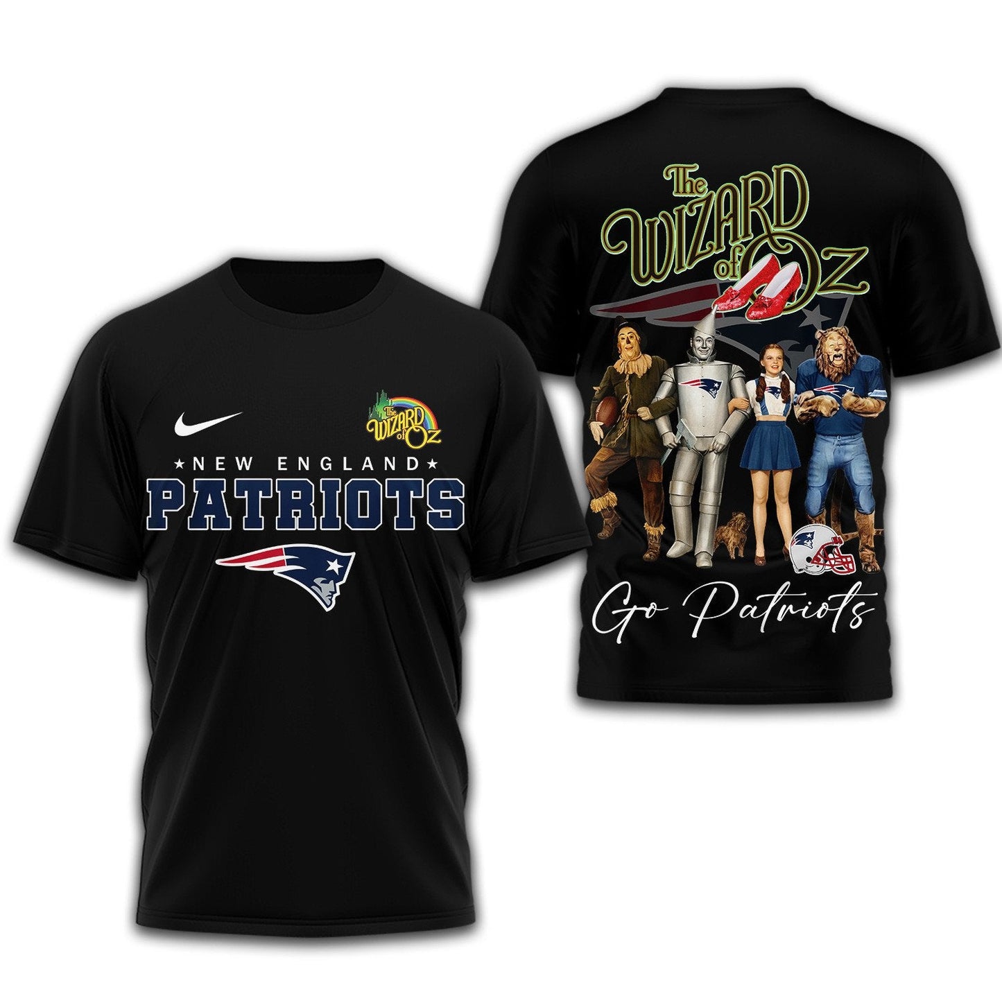 Premium NFL NE x The Wizard Of Oz T-shirt V1 NMD NHM