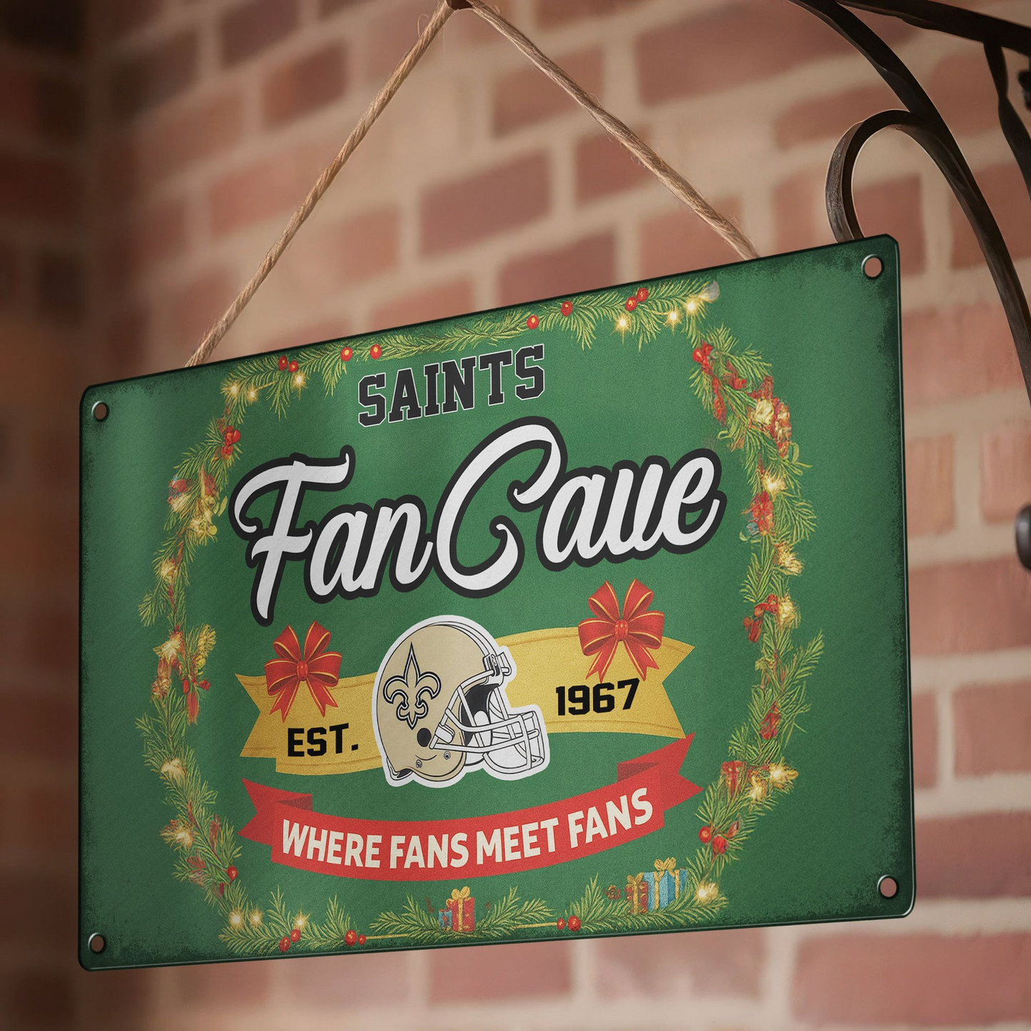 Premium NFL NO Cave Metal Sign V2 NMD TTV