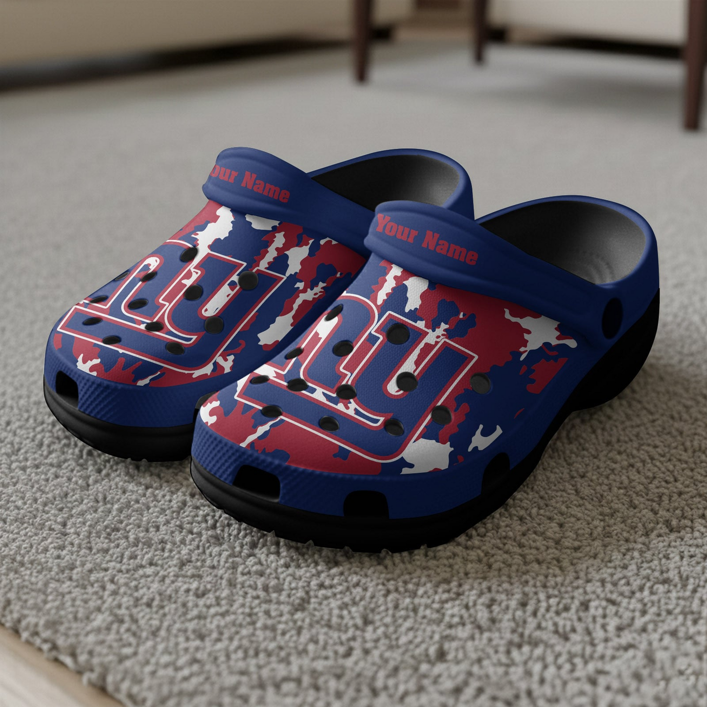 Premium NFL NYG Camo CLogs V1 NMD TTV