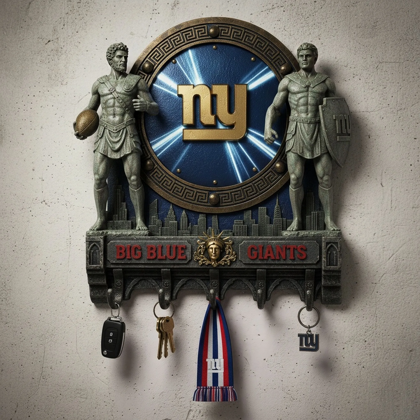 Premium NFL NYG Spirit Guardian Wall Key Holder V1 NMD TTV