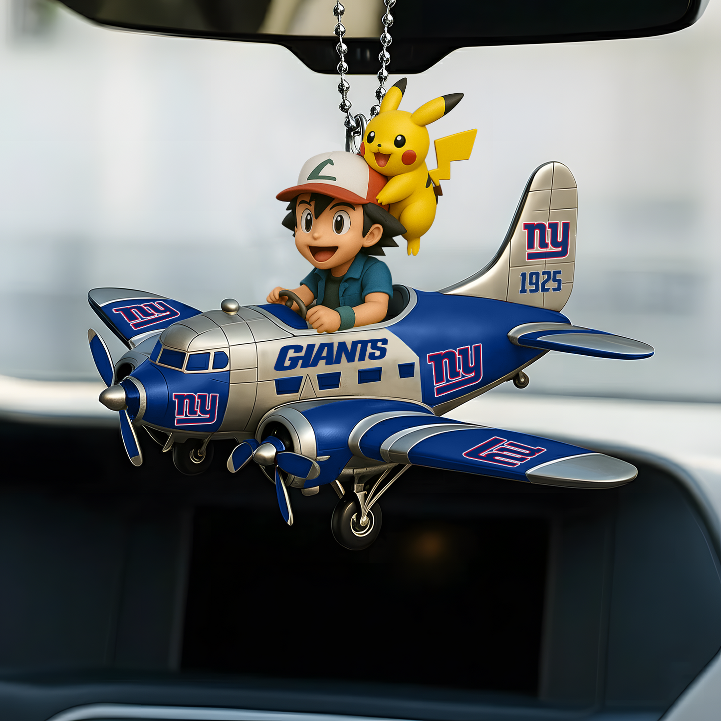 Premium NFL NYG x POK Car Ornament V1 DATND TANTD