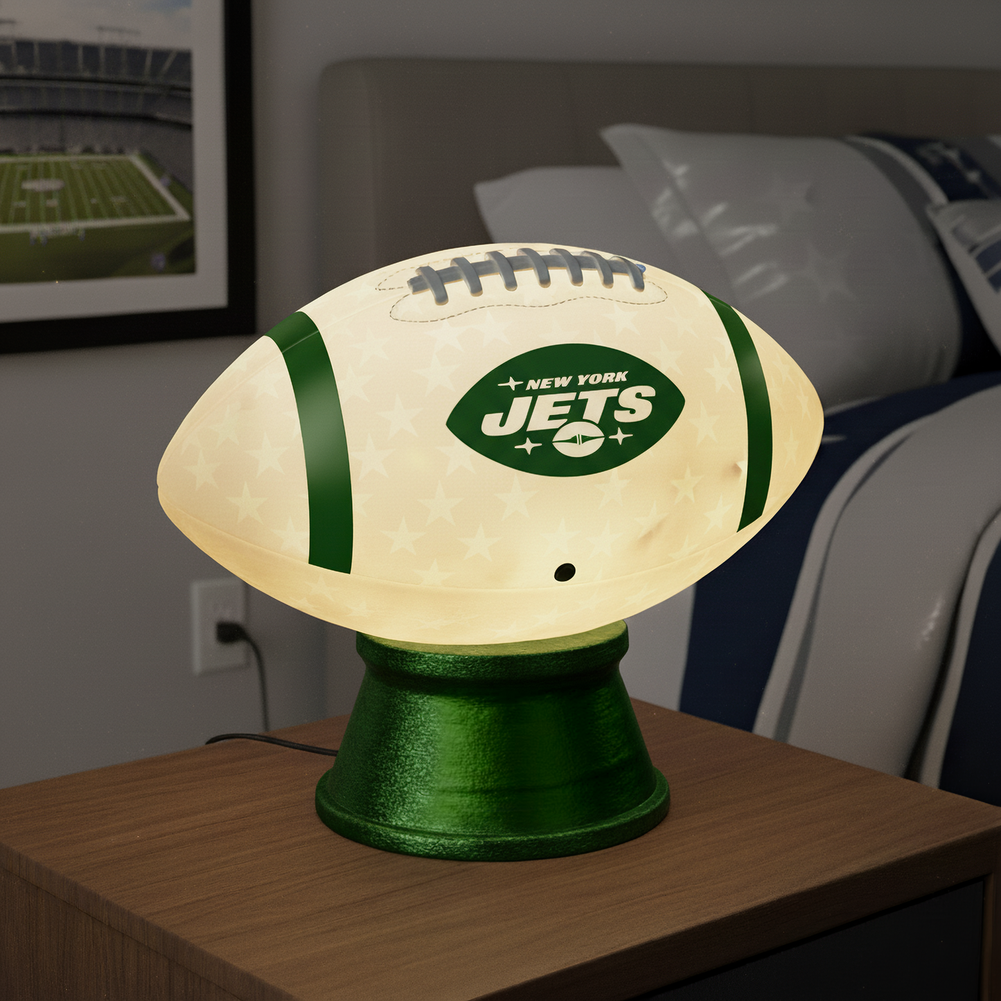 Premium NFL NYJ LED Football Night Light V1 NMD TTV
