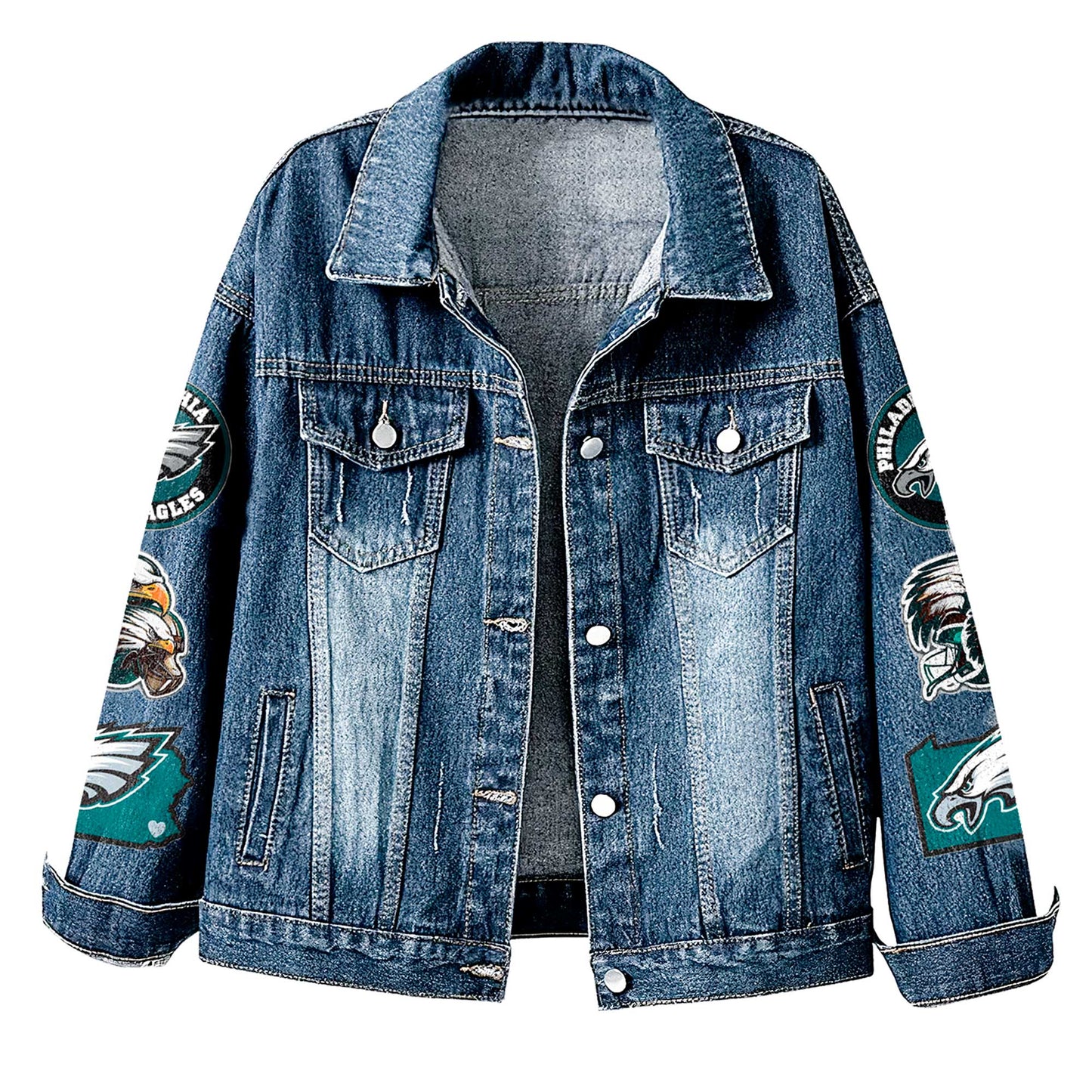 Premium NFL PHI Denim Jacket V1 NMD NHM