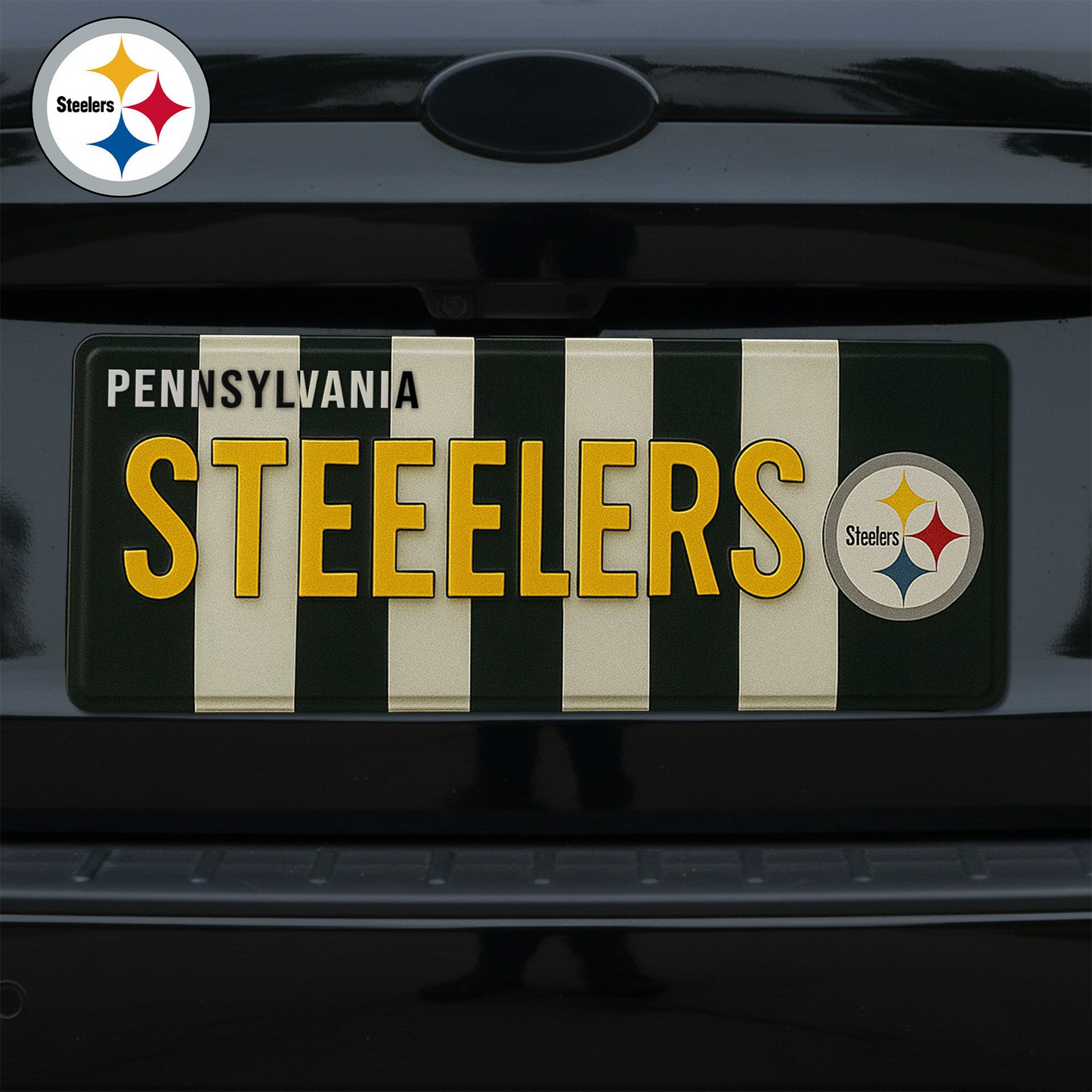 Premium NFL PIT License Plate Frame HI V1 NMD TTV