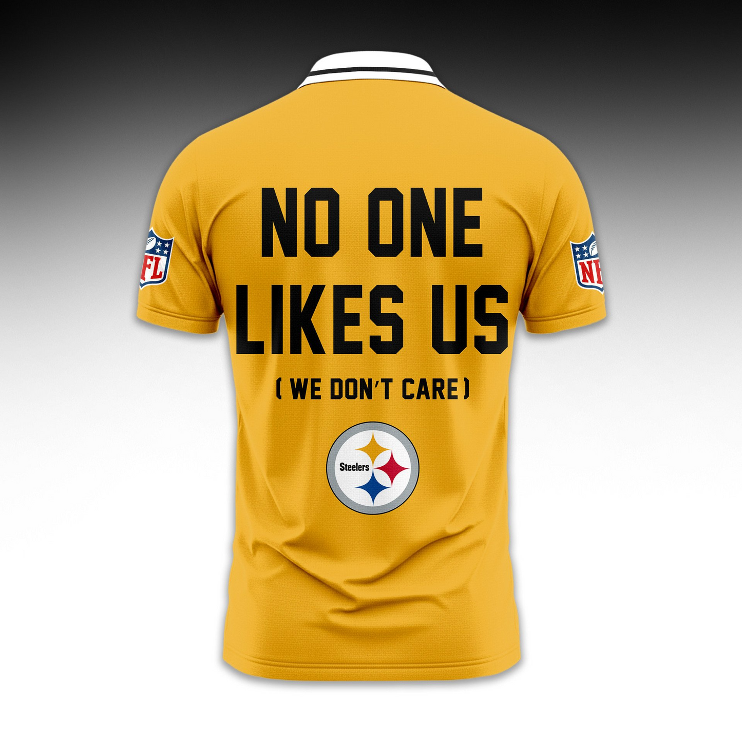 Premium NFL PIT No One Likes Us Polo Shirt V1 NMD 291025 TTV