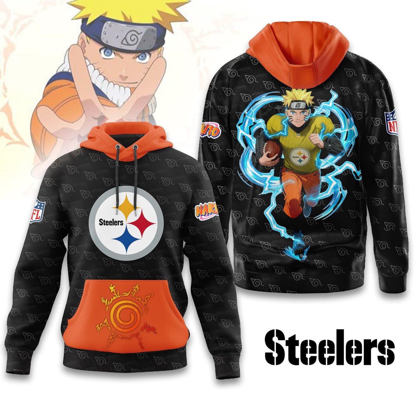 Premium NFL PIT x NAR Hoodie V1 NMD NHM
