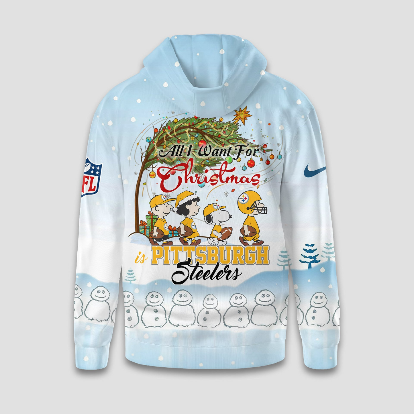 Premium NFL PIT x Peanuts Snow Day Hoodie V3 NMD TTV