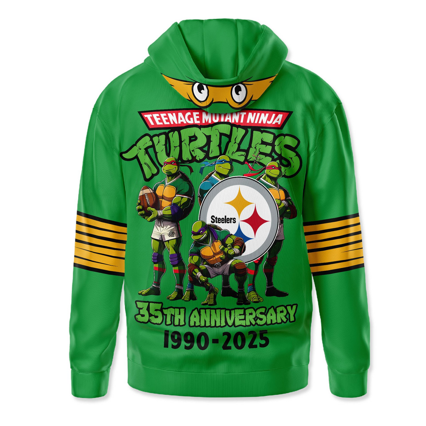 Premium NFL PIT x TMNT 35th Anniversary Hoodie V1 NMD TTV