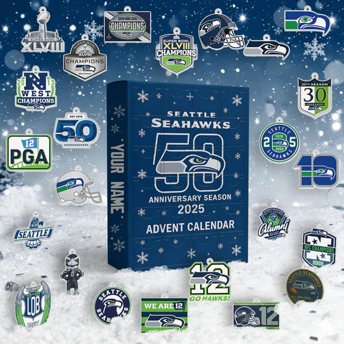 Premium NFL SEA Advent Calendar 2025 V1 NMD NHM